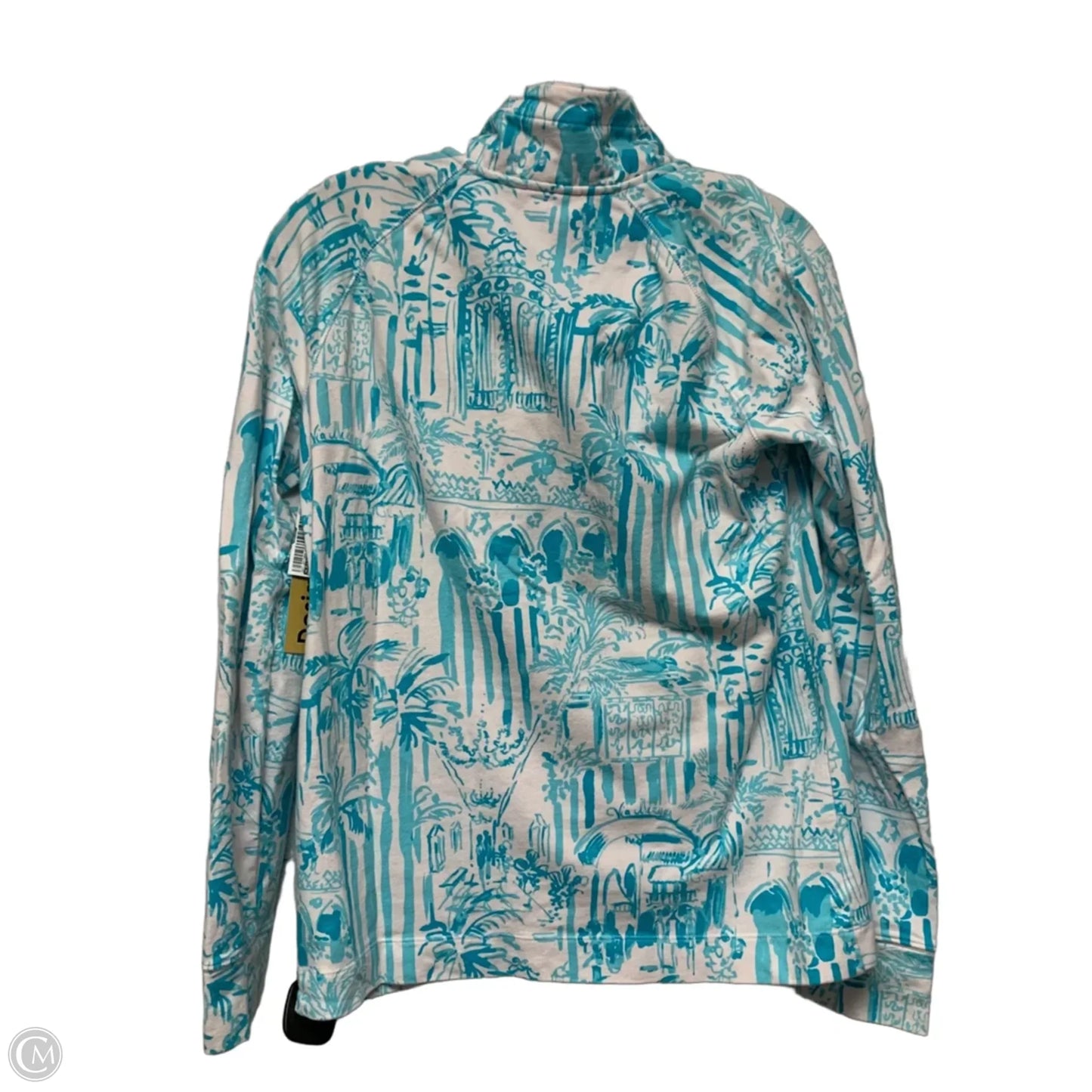 Sweatshirt Designer By Lilly Pulitzer In Blue & White, Size: M