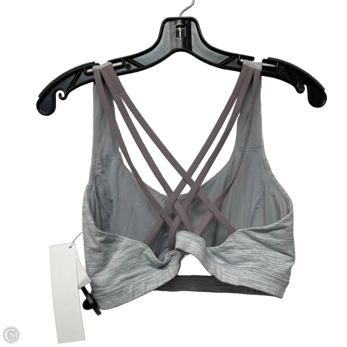 Athletic Bra By Lululemon In Grey, Size: M