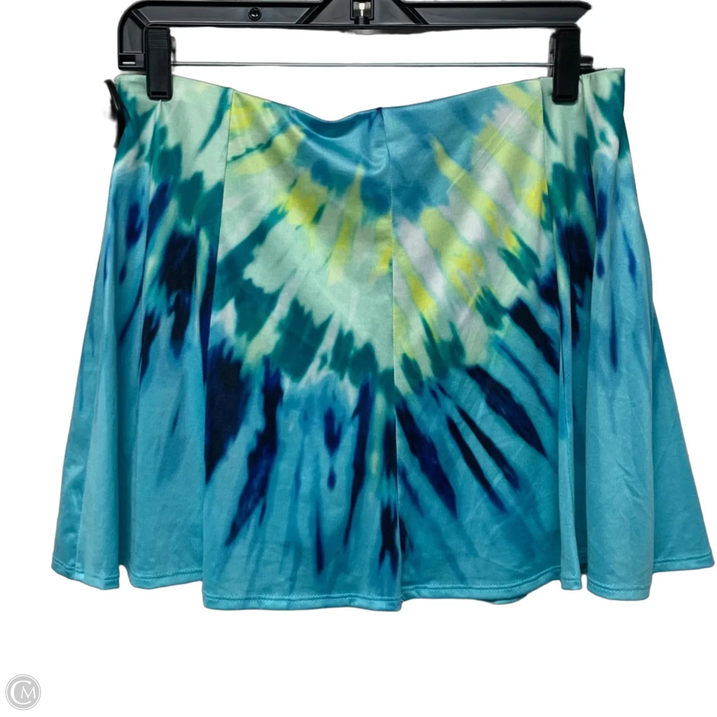 Athletic Skort By Lucky In Love In Blue & Yellow, Size: L