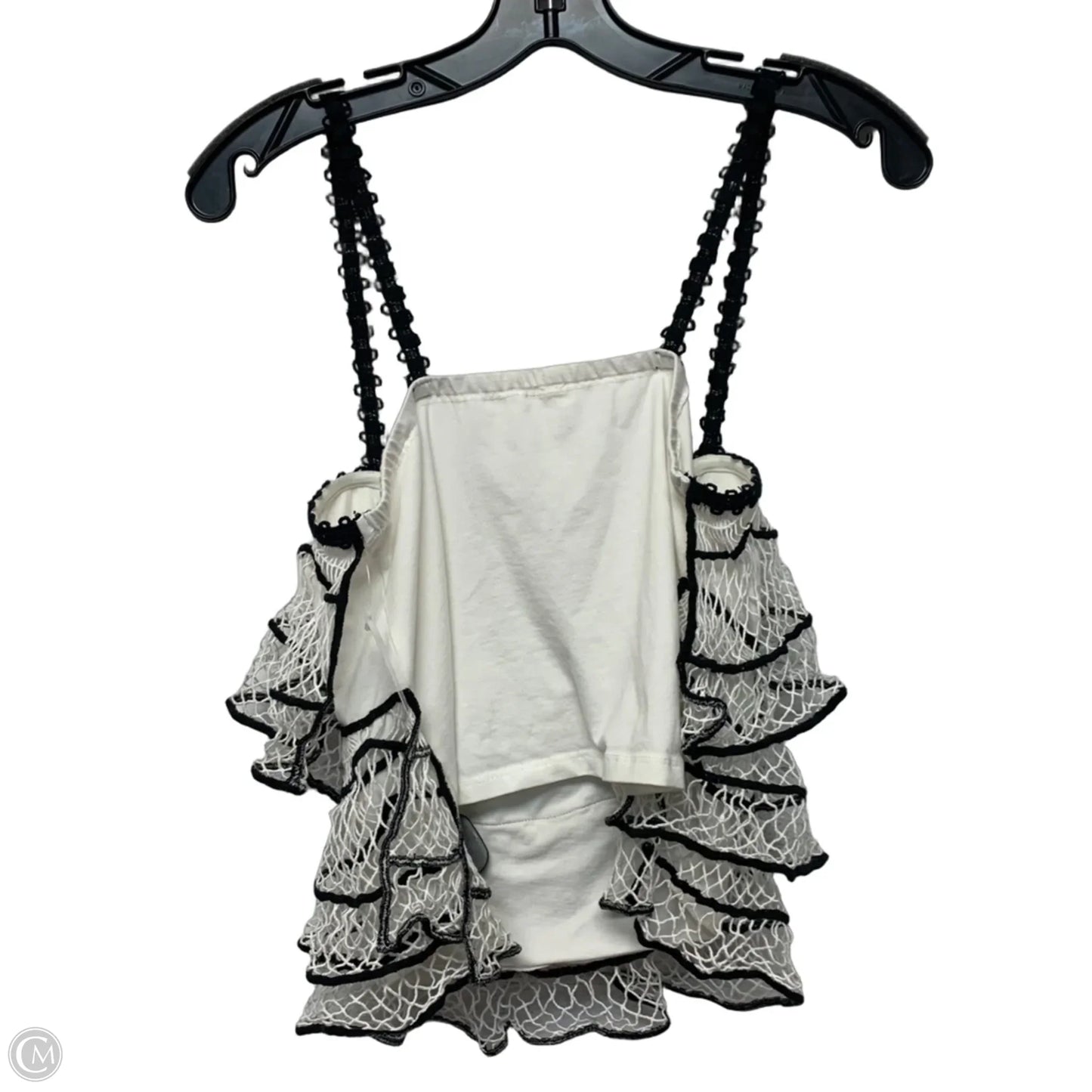 Top Sleeveless By Anthropologie In Black & White, Size: S