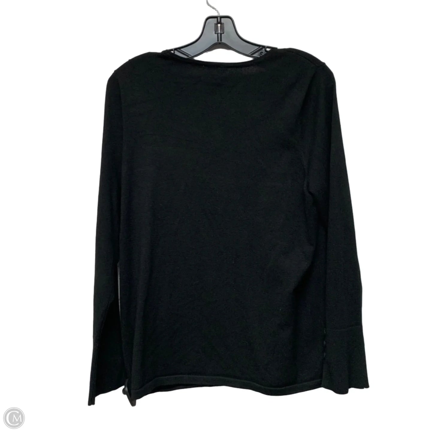Top Long Sleeve By Chicos In Black, Size: L