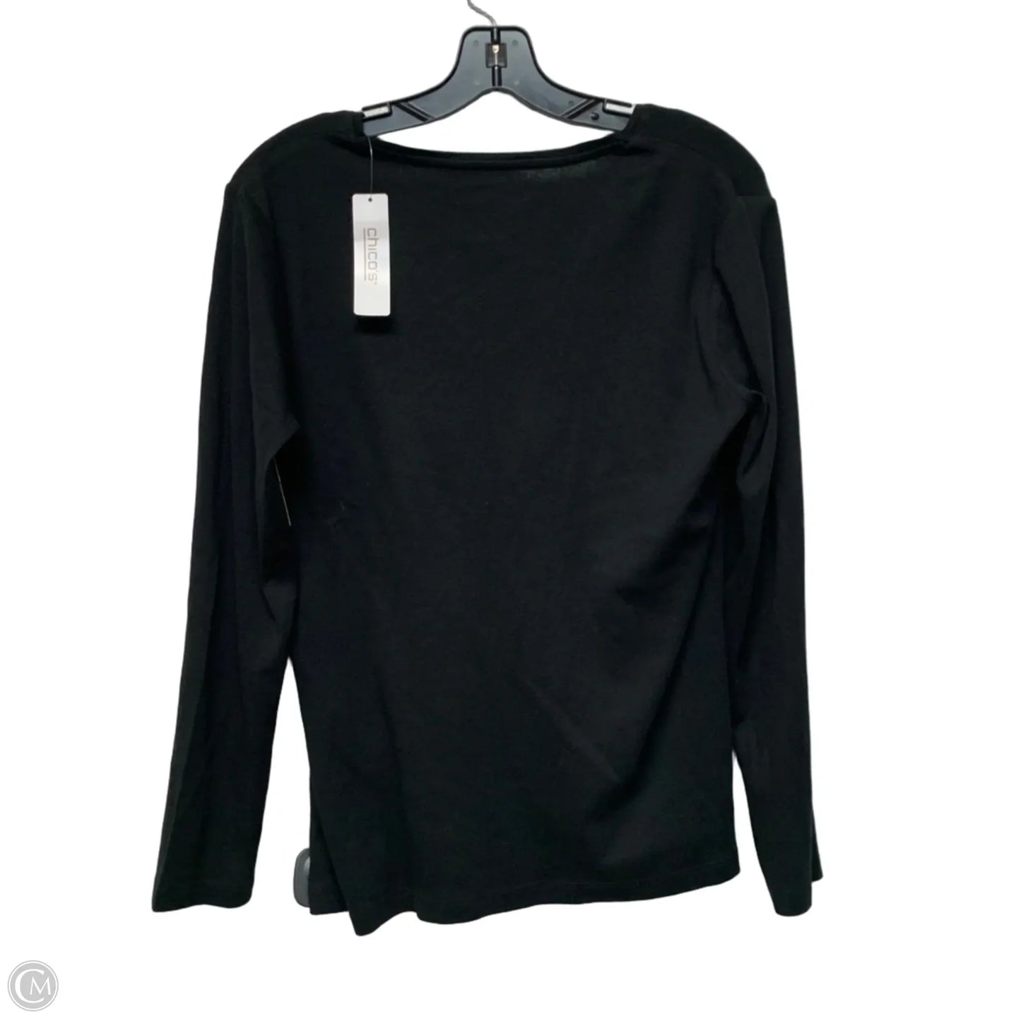 Top Long Sleeve Basic By Chicos In Black, Size: L