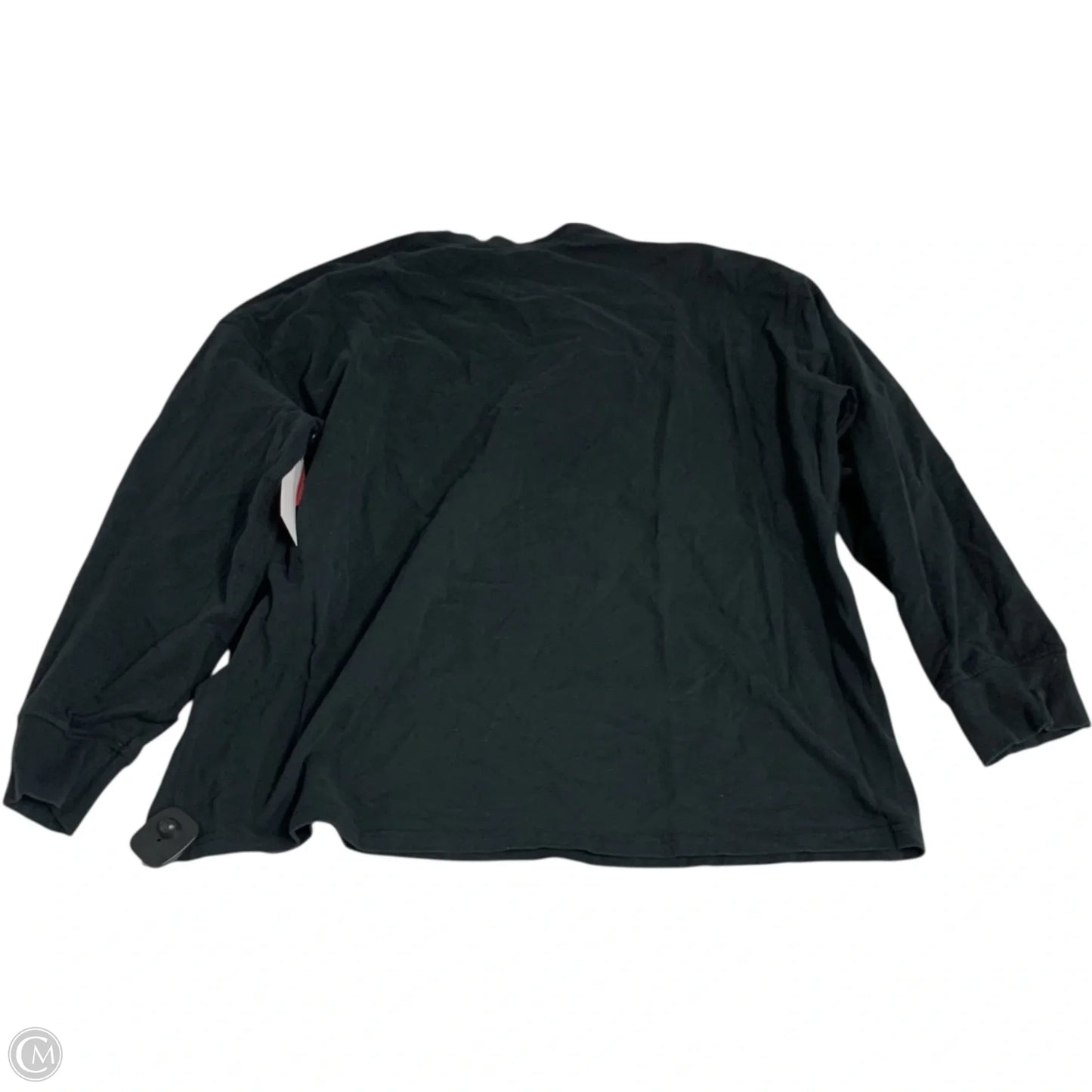 Top Long Sleeve By Lululemon In Black & Grey, Size: Xl