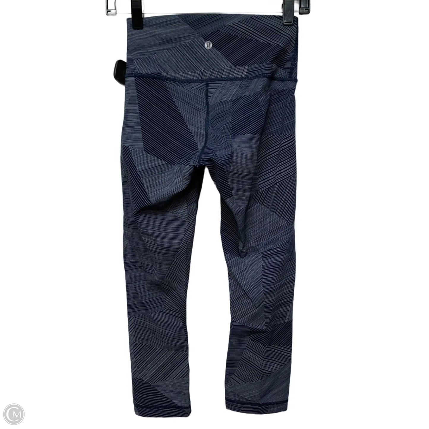 Athletic Leggings Capris By Lululemon In Blue & White, Size: S
