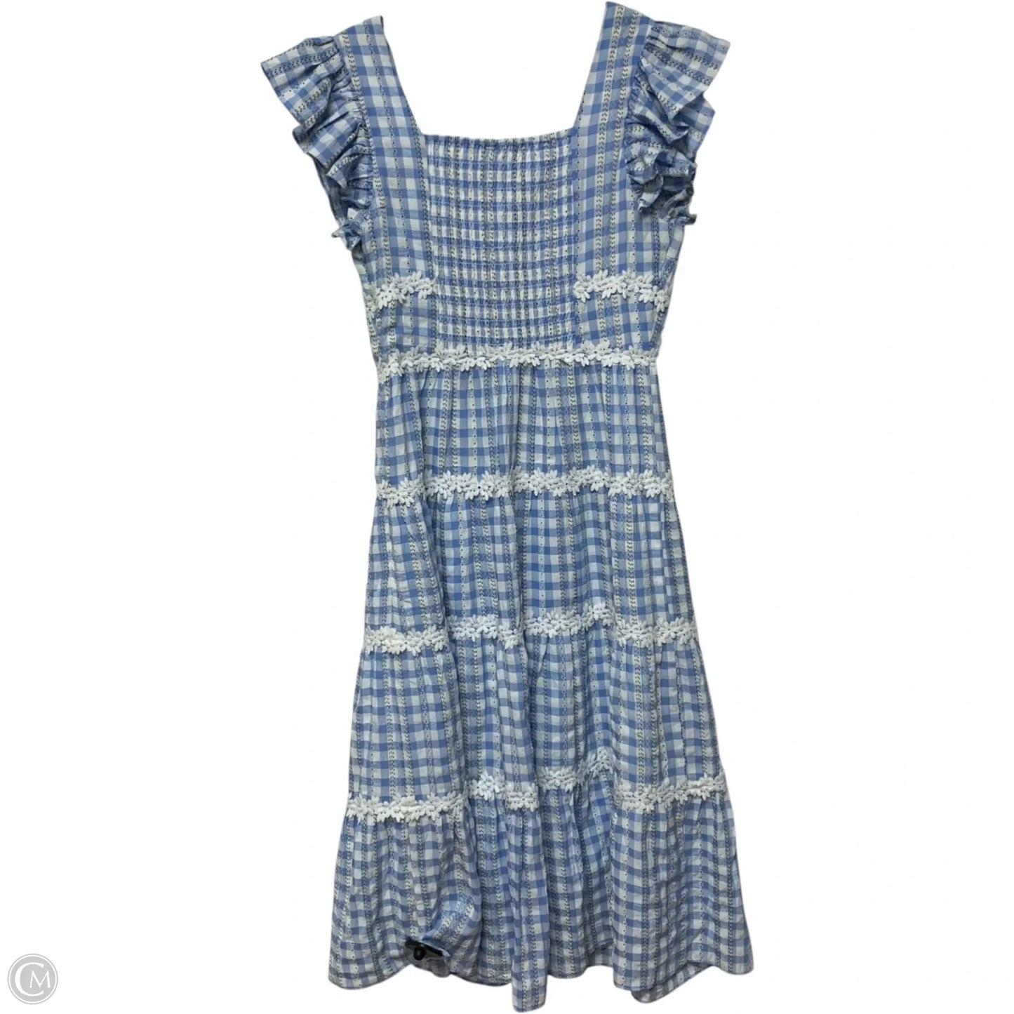 Dress Casual Maxi By English Factory In Blue & White, Size: M