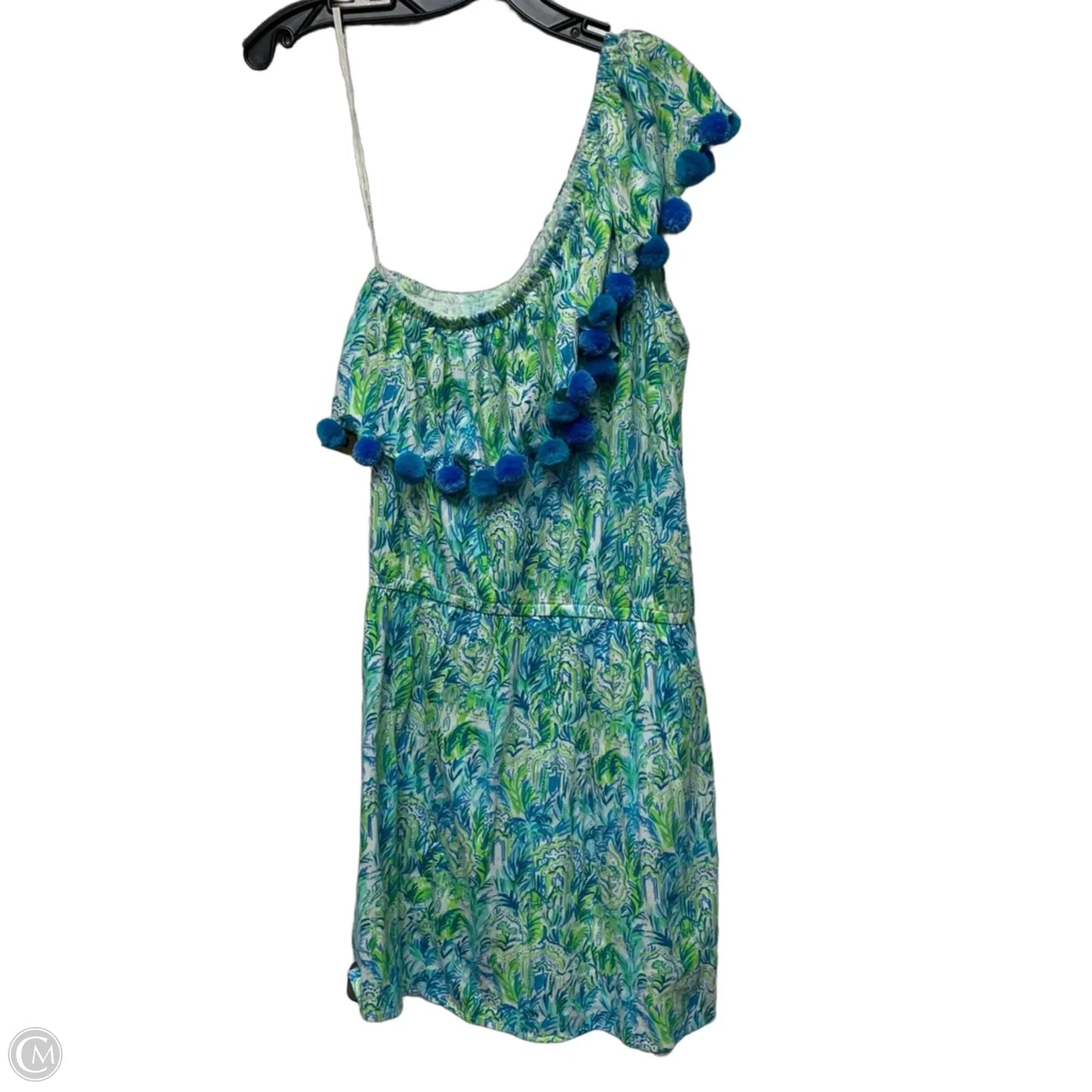 Romper Designer By Lilly Pulitzer In Blue & Green, Size: S
