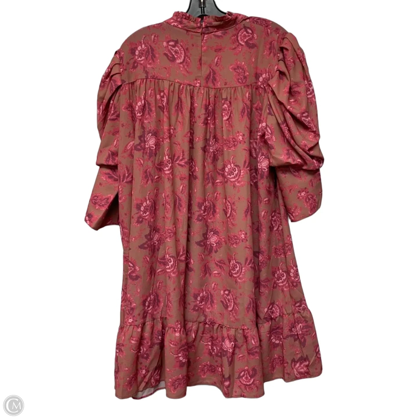 Dress Casual Short By Boohoo Boutique In Brown & Pink, Size: L