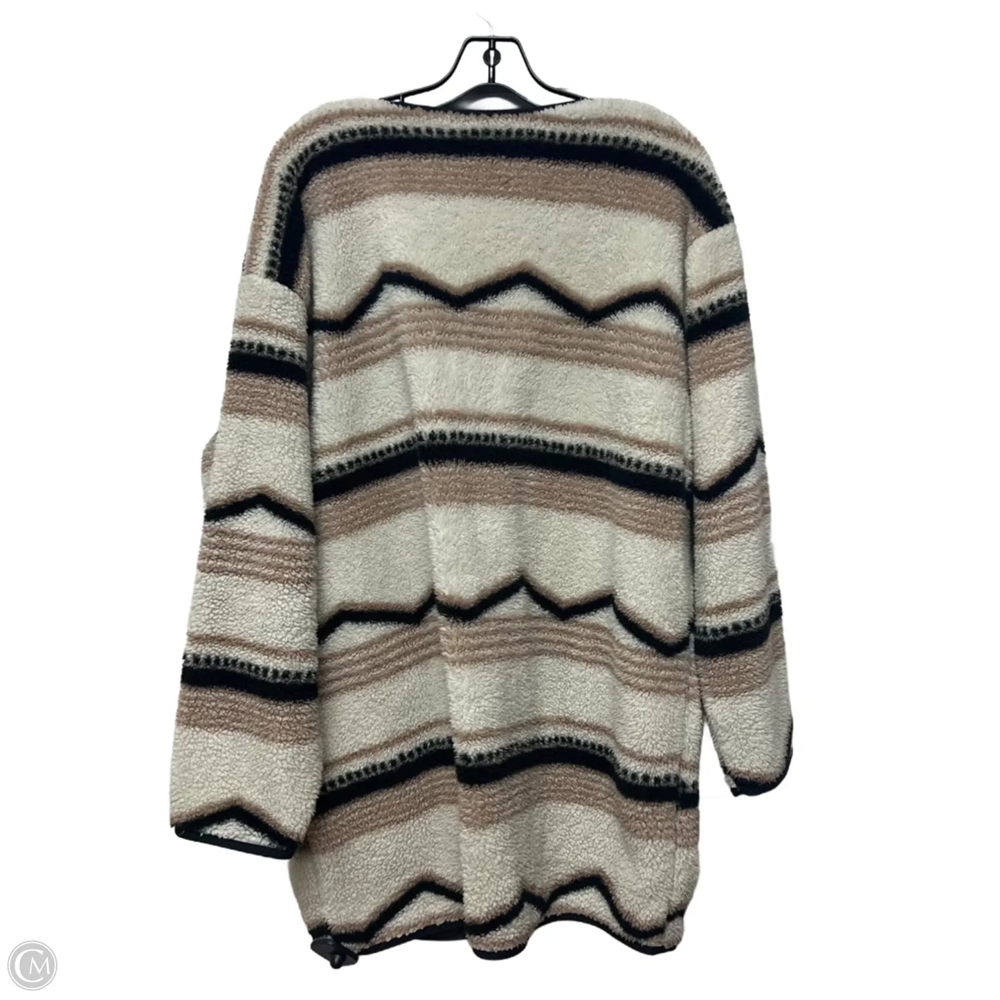 Coat Faux Fur & Sherpa By Lou And Grey In Beige, Size: L