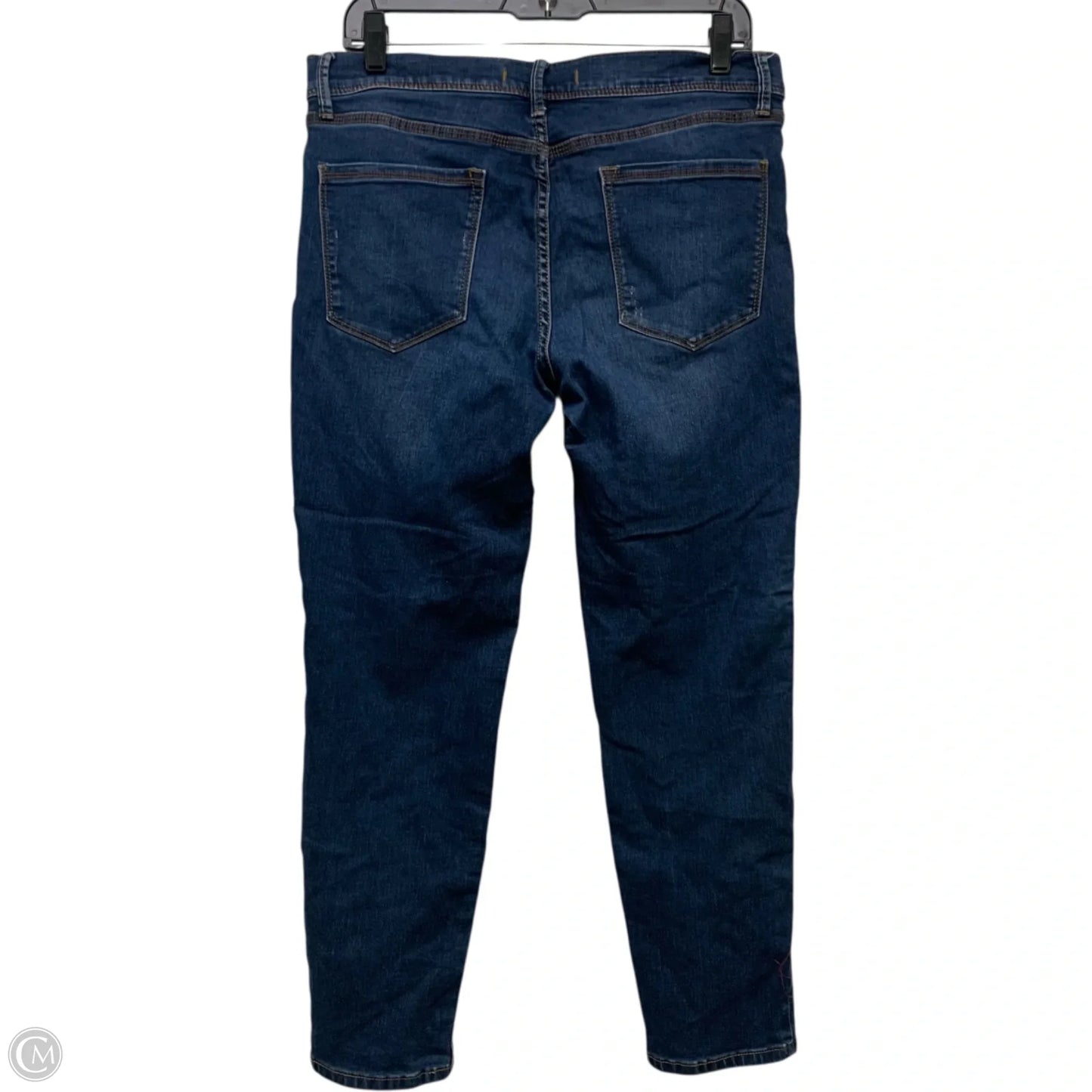 Jeans Skinny By Free People In Blue Denim, Size: 10