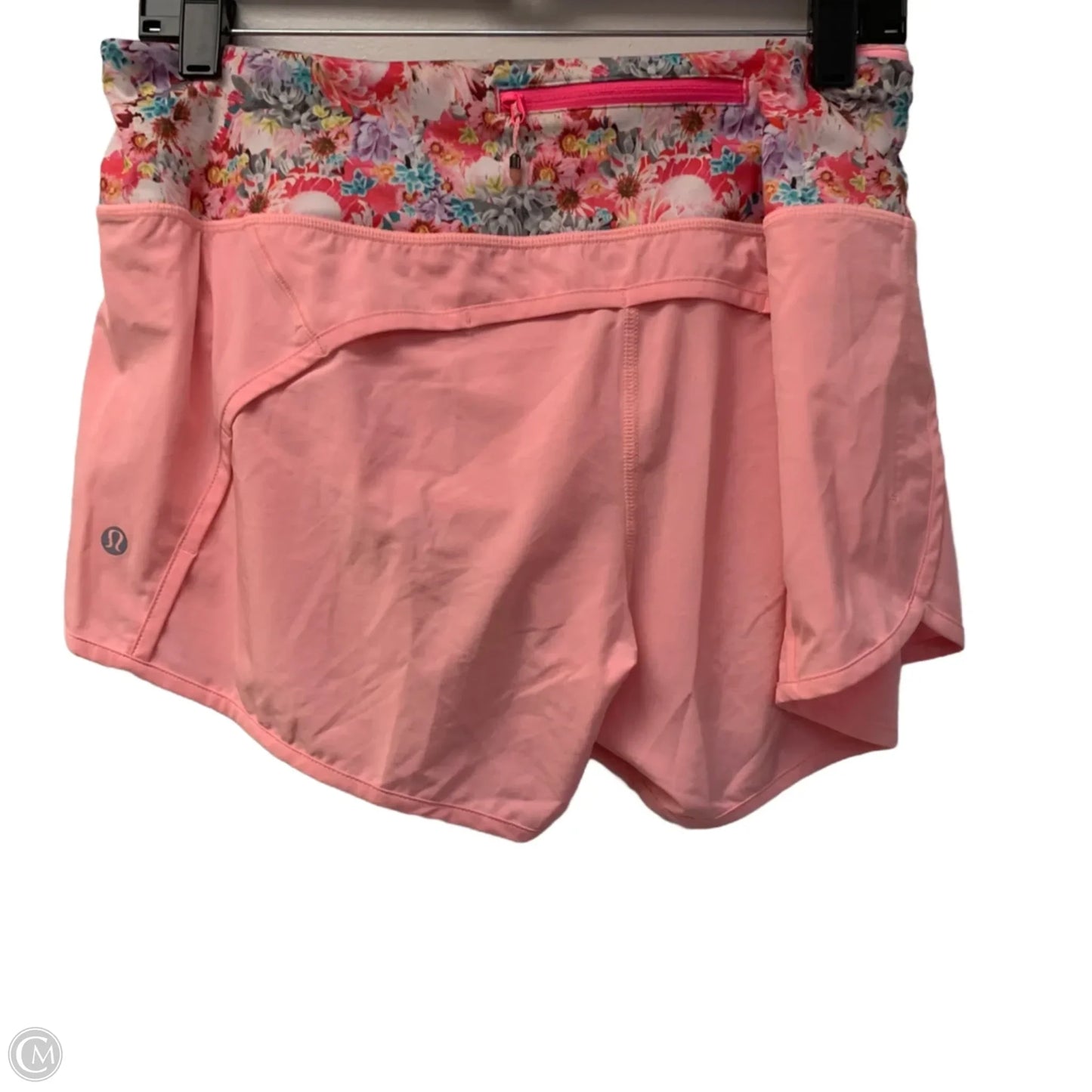 Athletic Shorts By Lululemon In Pink, Size: M