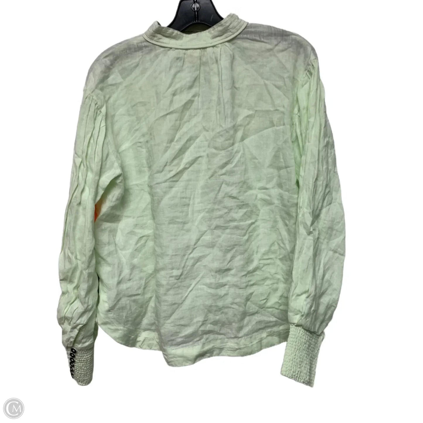 Top Long Sleeve By Anthropologie In Green, Size: S