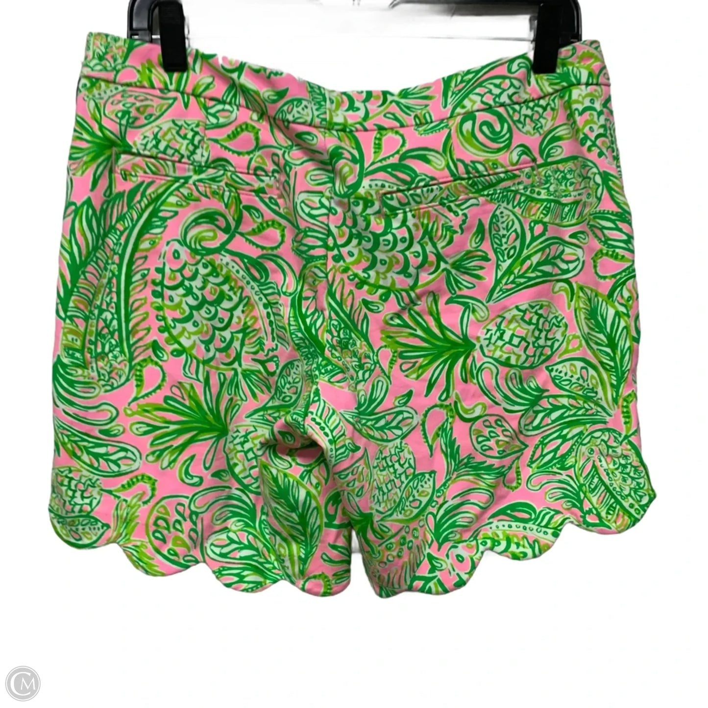 Shorts Designer By Lilly Pulitzer In Green & Pink, Size: M