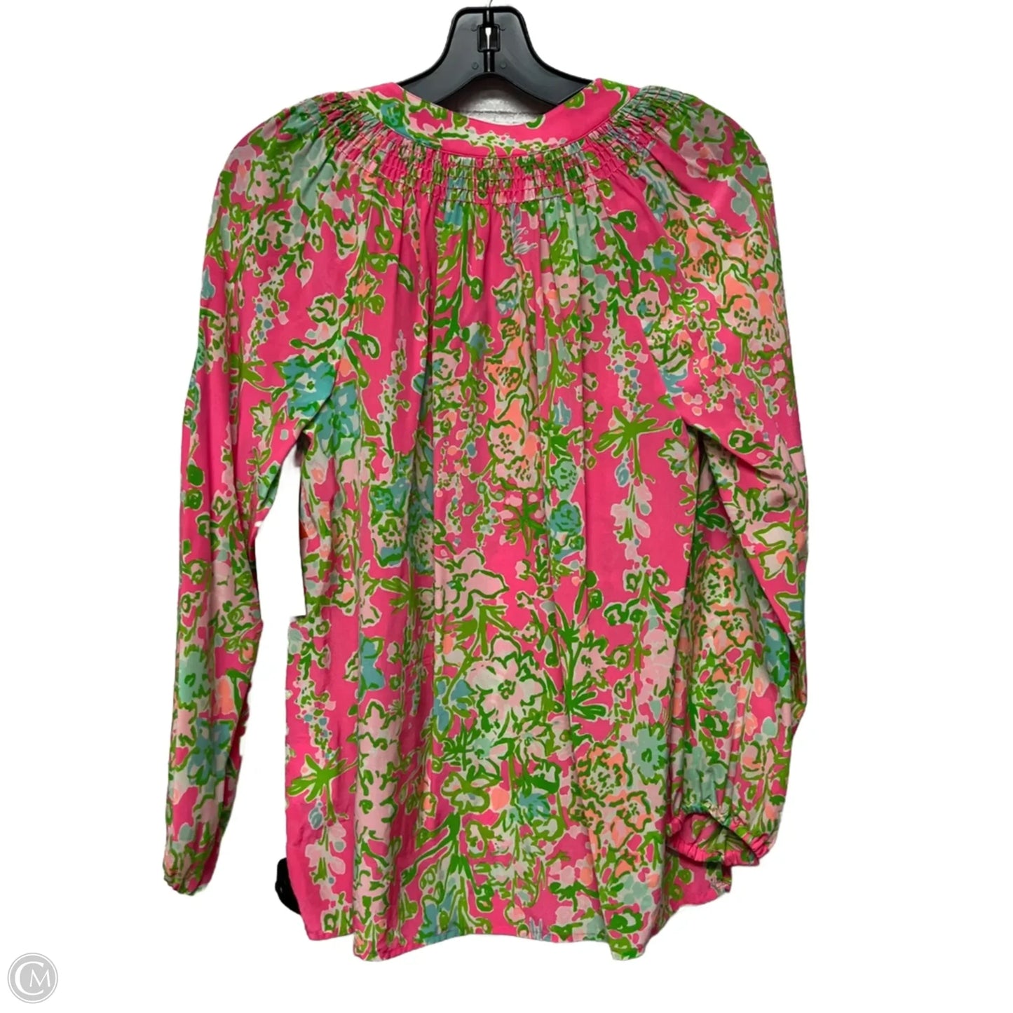 Top Long Sleeve Designer By Lilly Pulitzer In Pink, Size: S