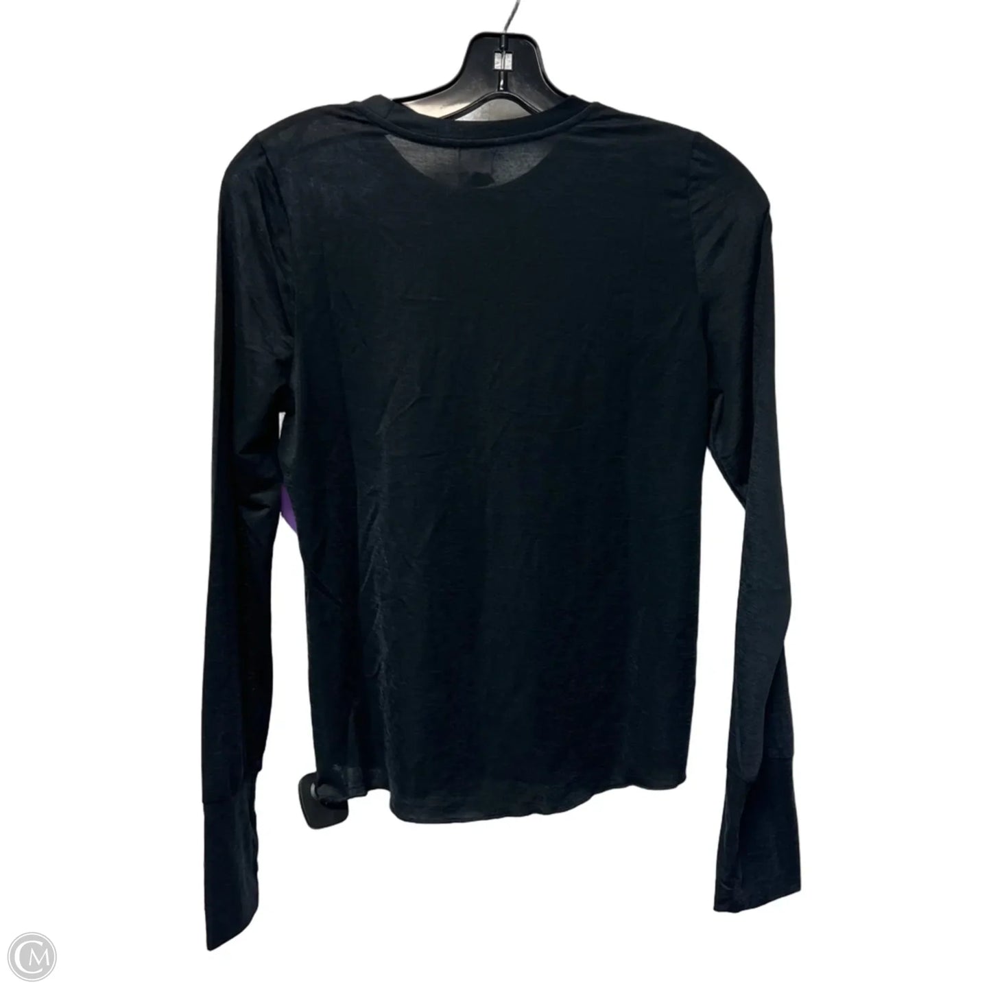 Athletic Top Long Sleeve Crewneck By Spiritual Gangster In Black, Size: S