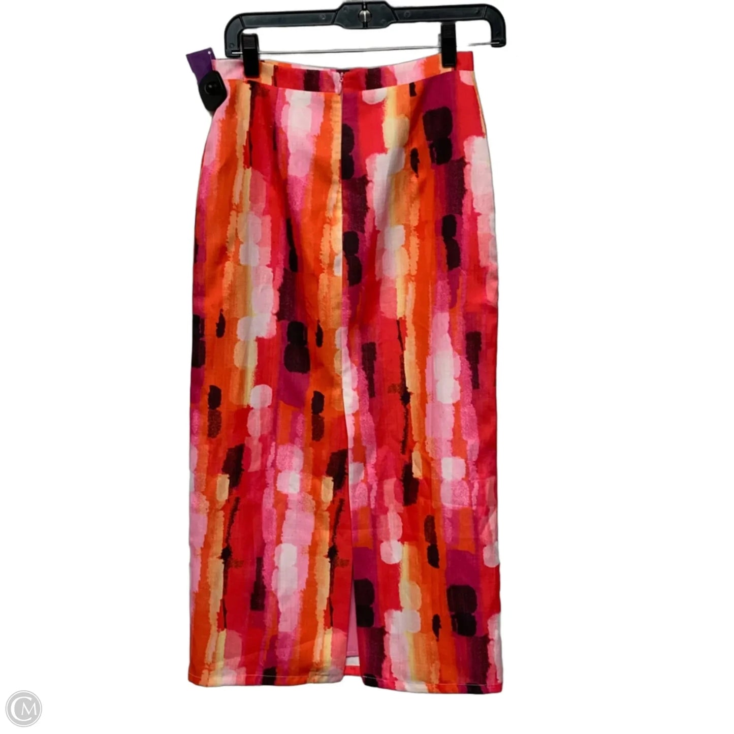 Skirt Midi By Lena In Pink & Red, Size: S