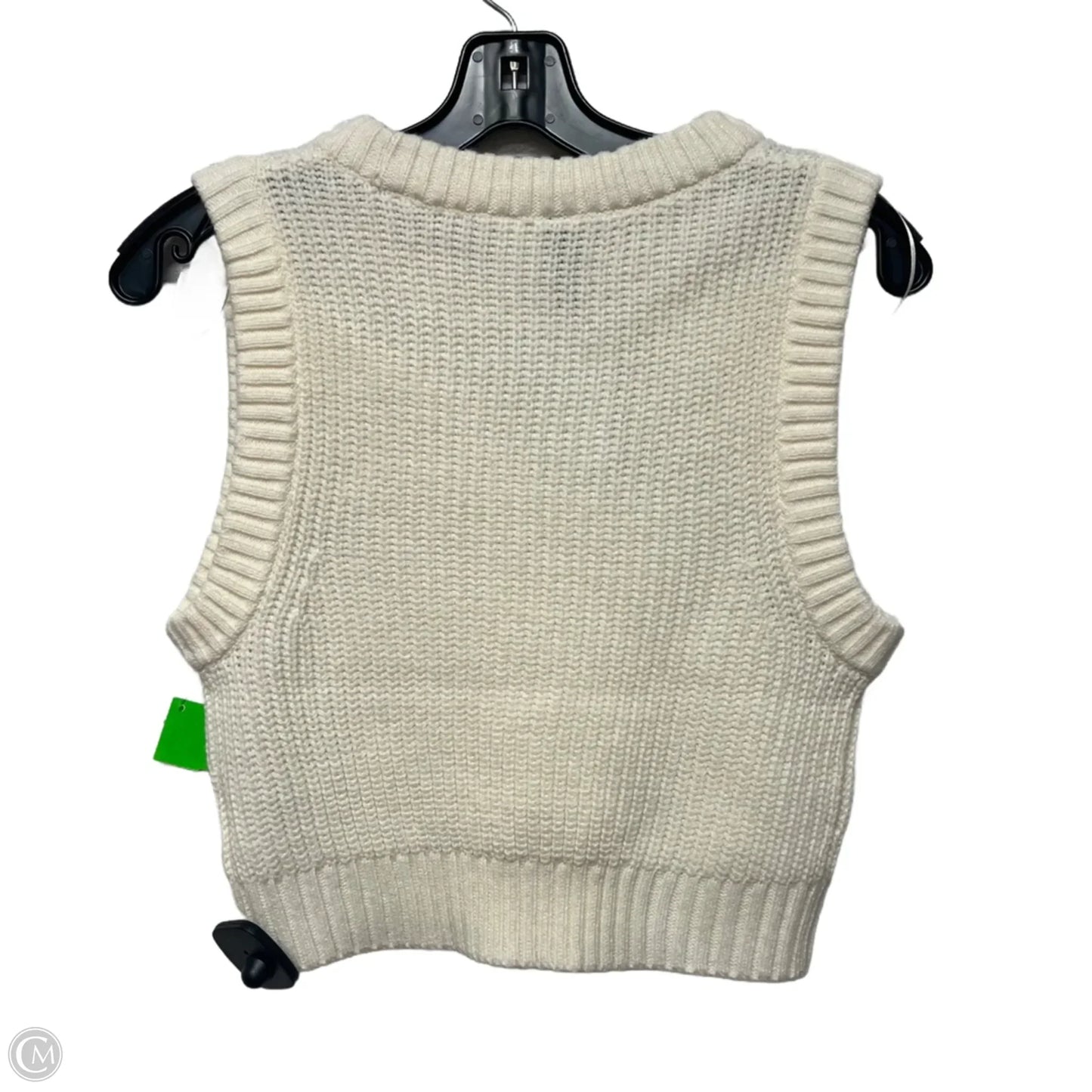 Vest Sweater By Divided In Cream, Size: S