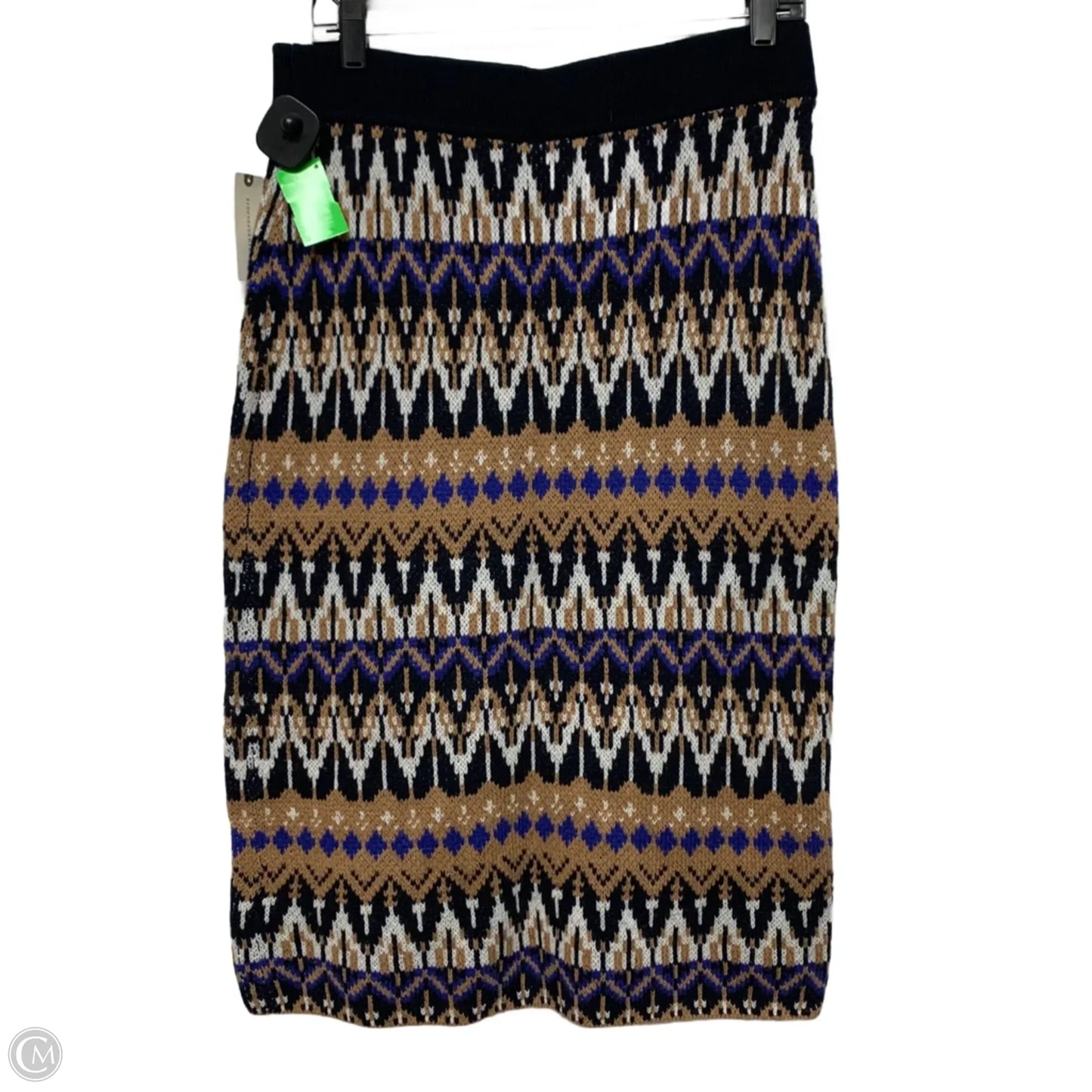 Skirt Maxi By Anthropologie In Blue & Brown, Size: Xl