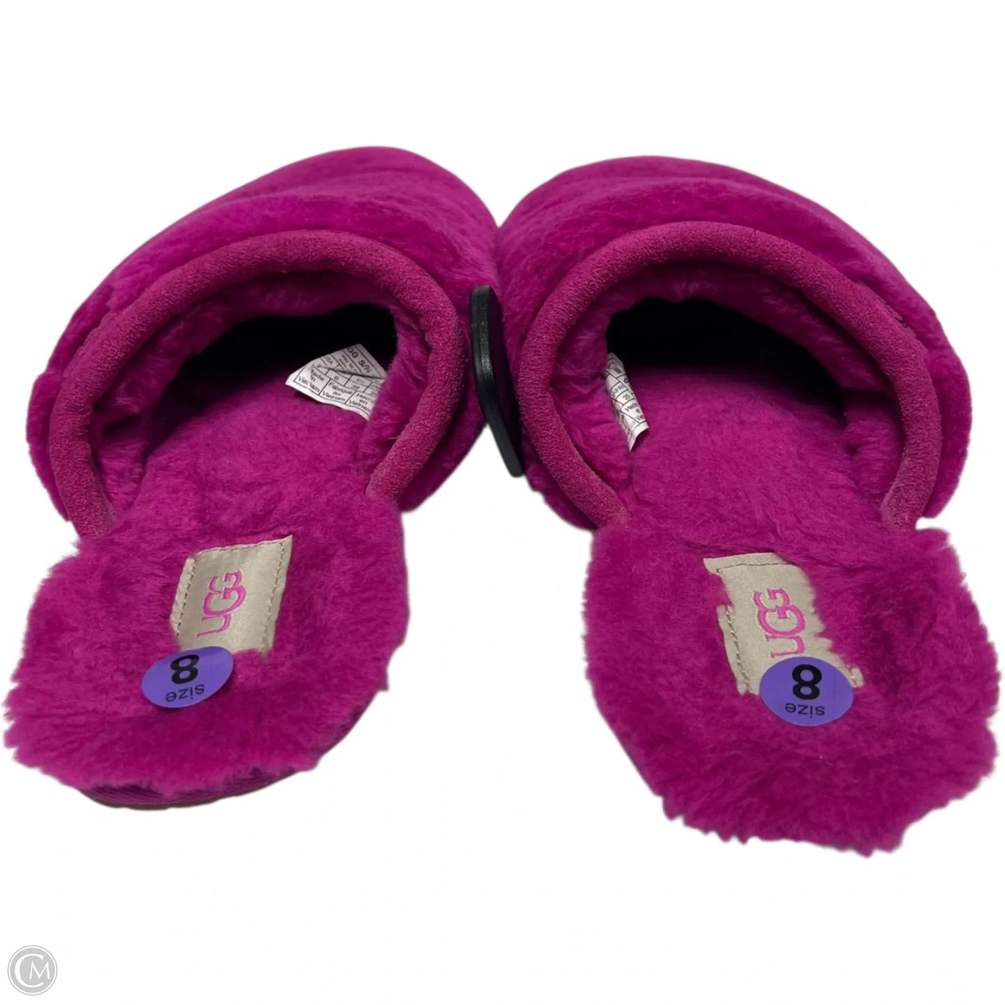 Slippers Designer By Ugg In Pink, Size: 8