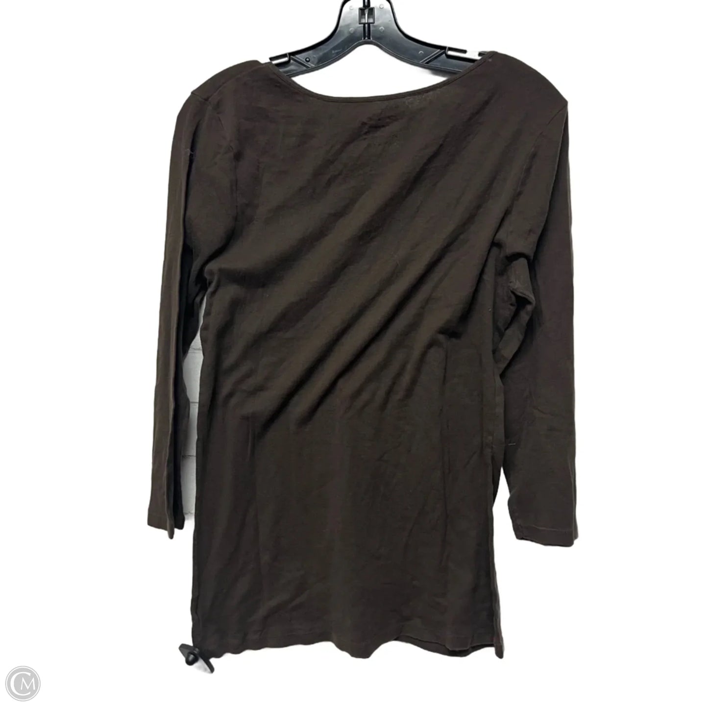 Top Long Sleeve Basic By Old Navy In Brown, Size: Xl