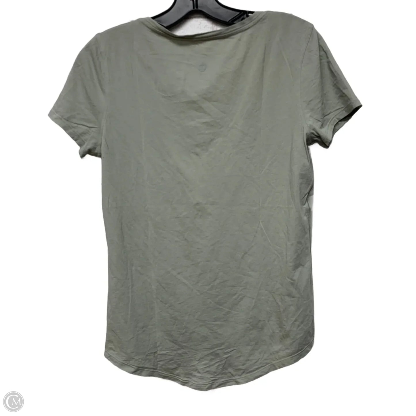 Athletic Top Short Sleeve By Lululemon In Green, Size: S