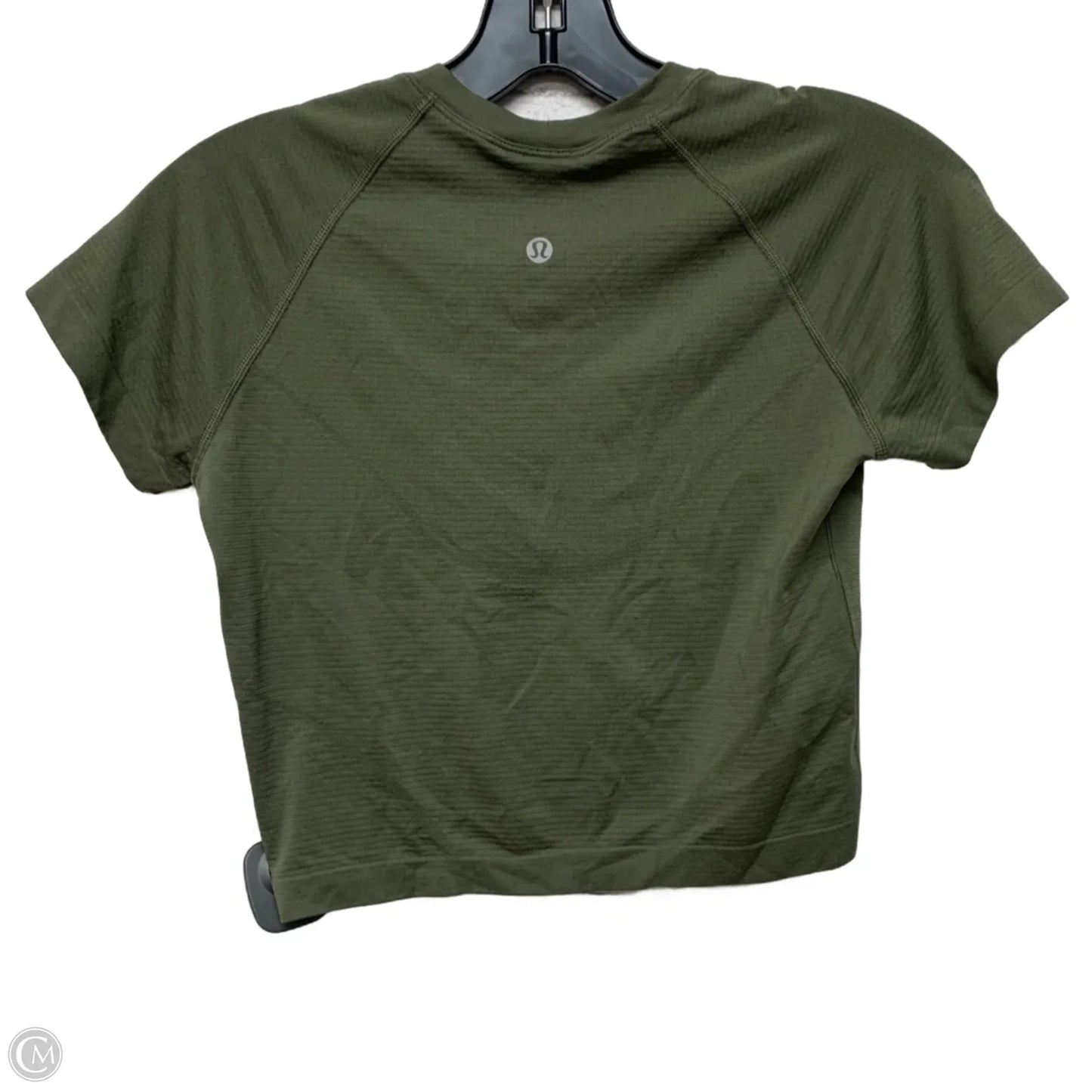 Athletic Top Short Sleeve By Lululemon In Green, Size: S