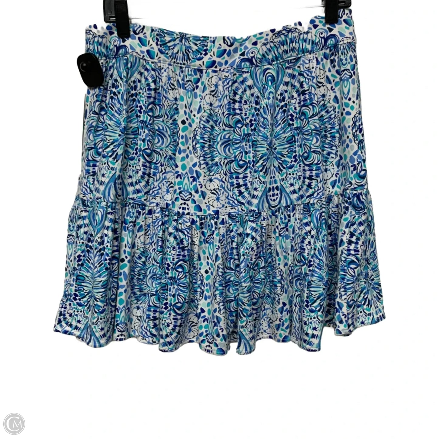 Skirt Designer By Lilly Pulitzer In Blue & White, Size: L