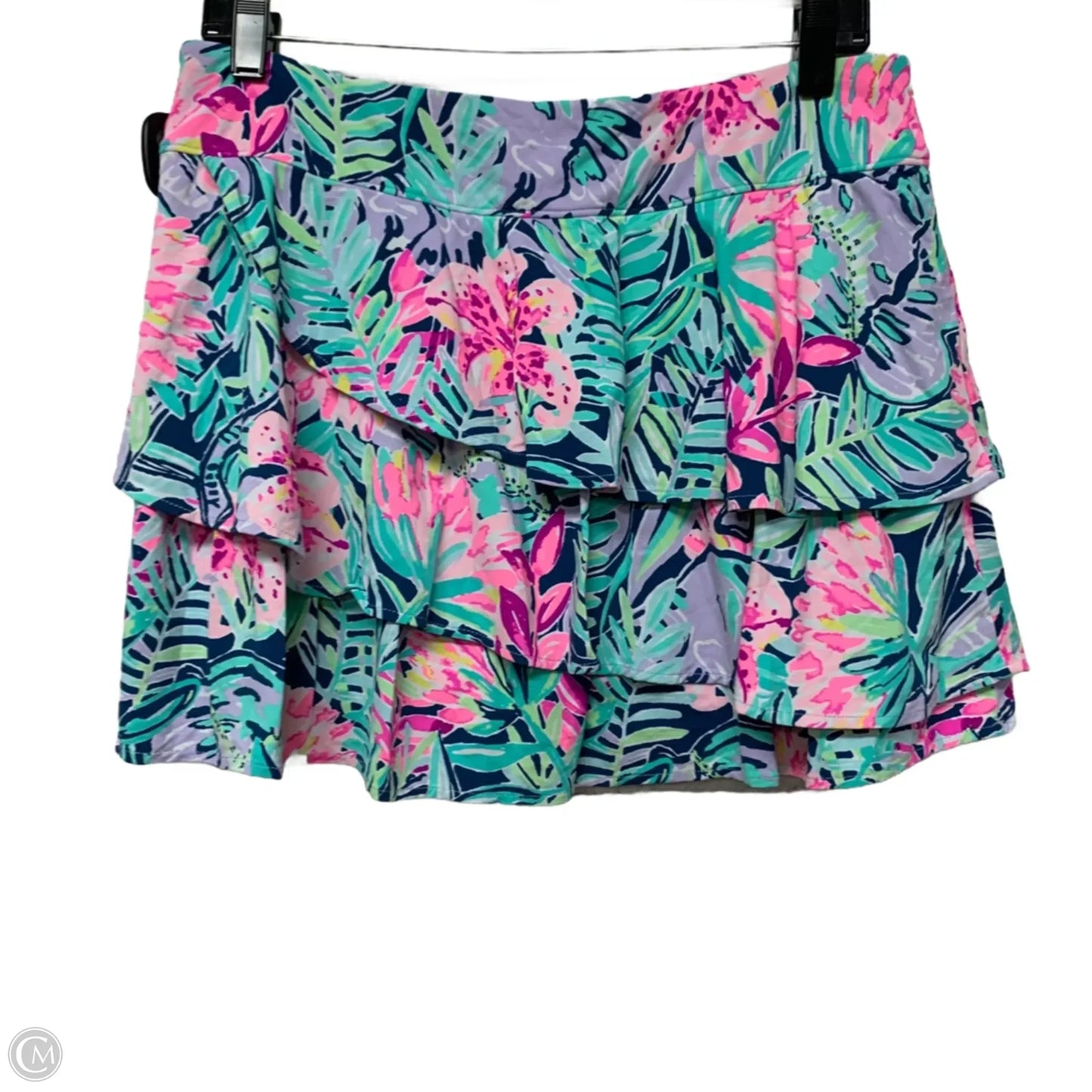 Skort Designer By Lilly Pulitzer In Pink & Purple, Size: L