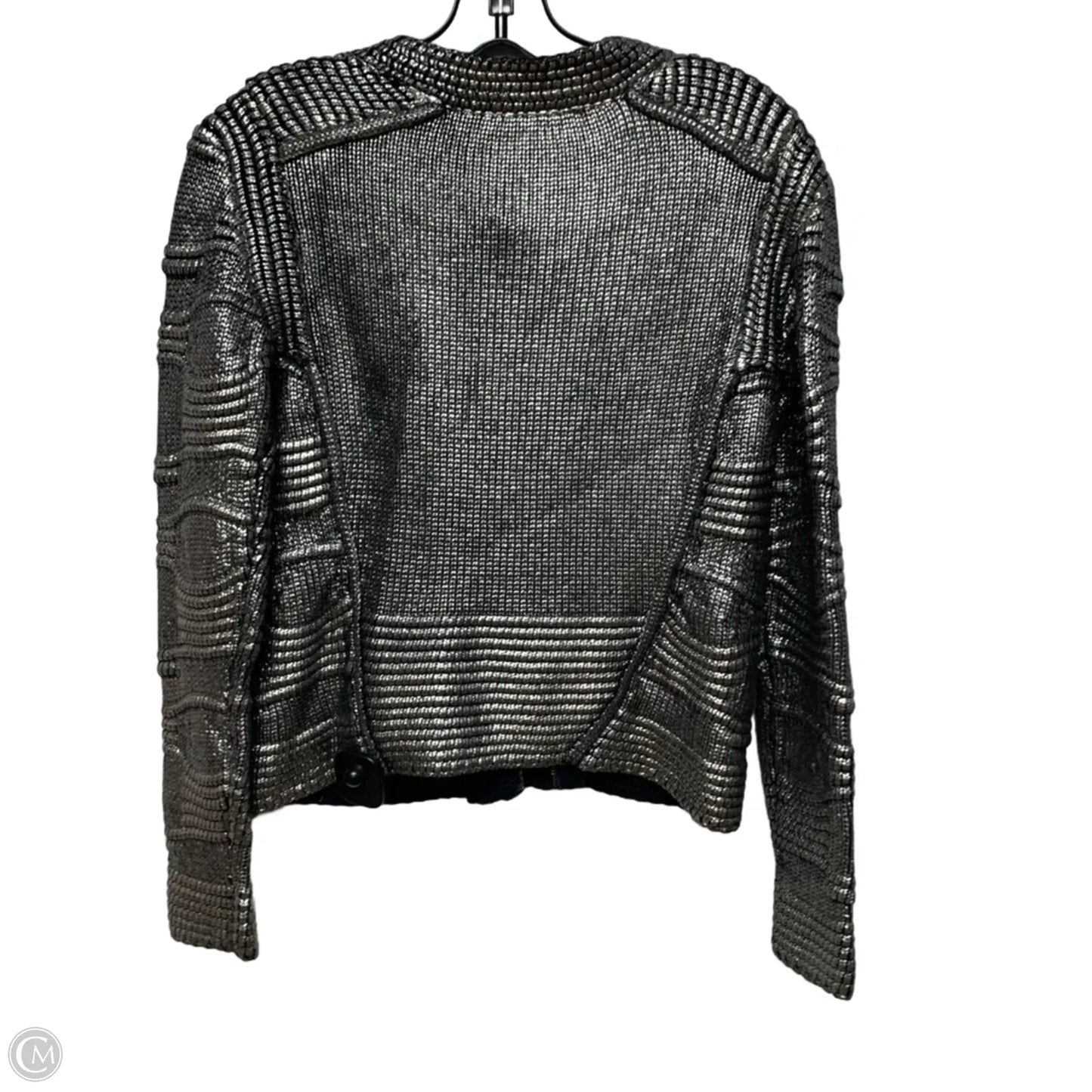 Sweater By maje In Blue & Silver, Size: S