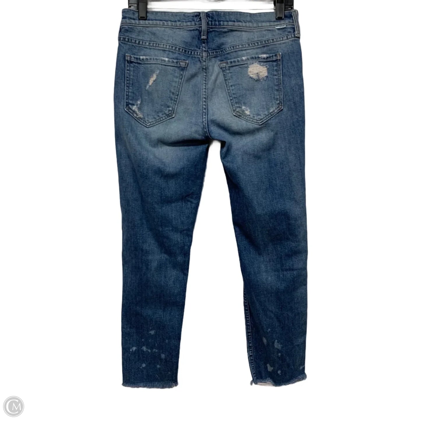 Jeans Skinny By Mother In Blue Denim, Size: 4