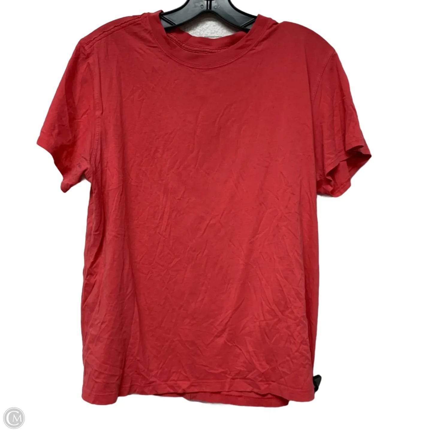 Athletic Top Short Sleeve By Lululemon In Pink, Size: S