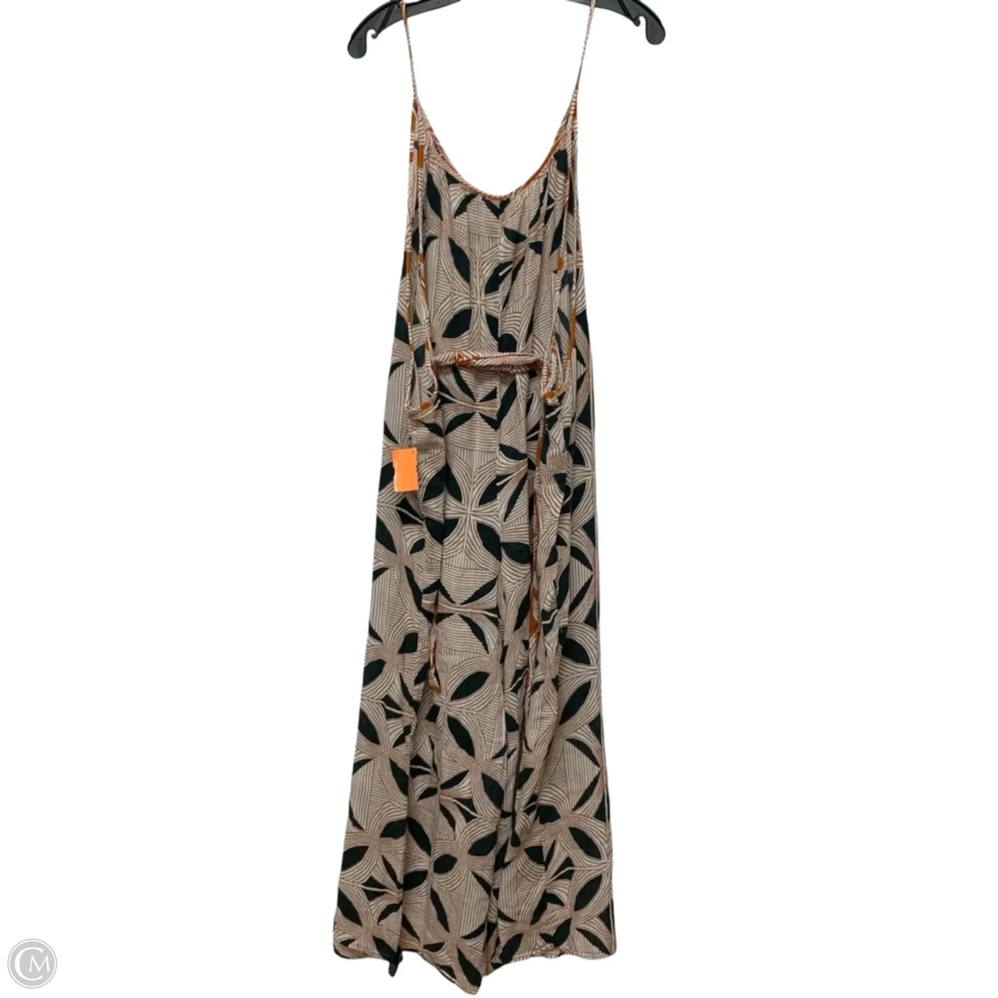 Dress Casual Maxi By Anthropologie In Orange & White, Size: M