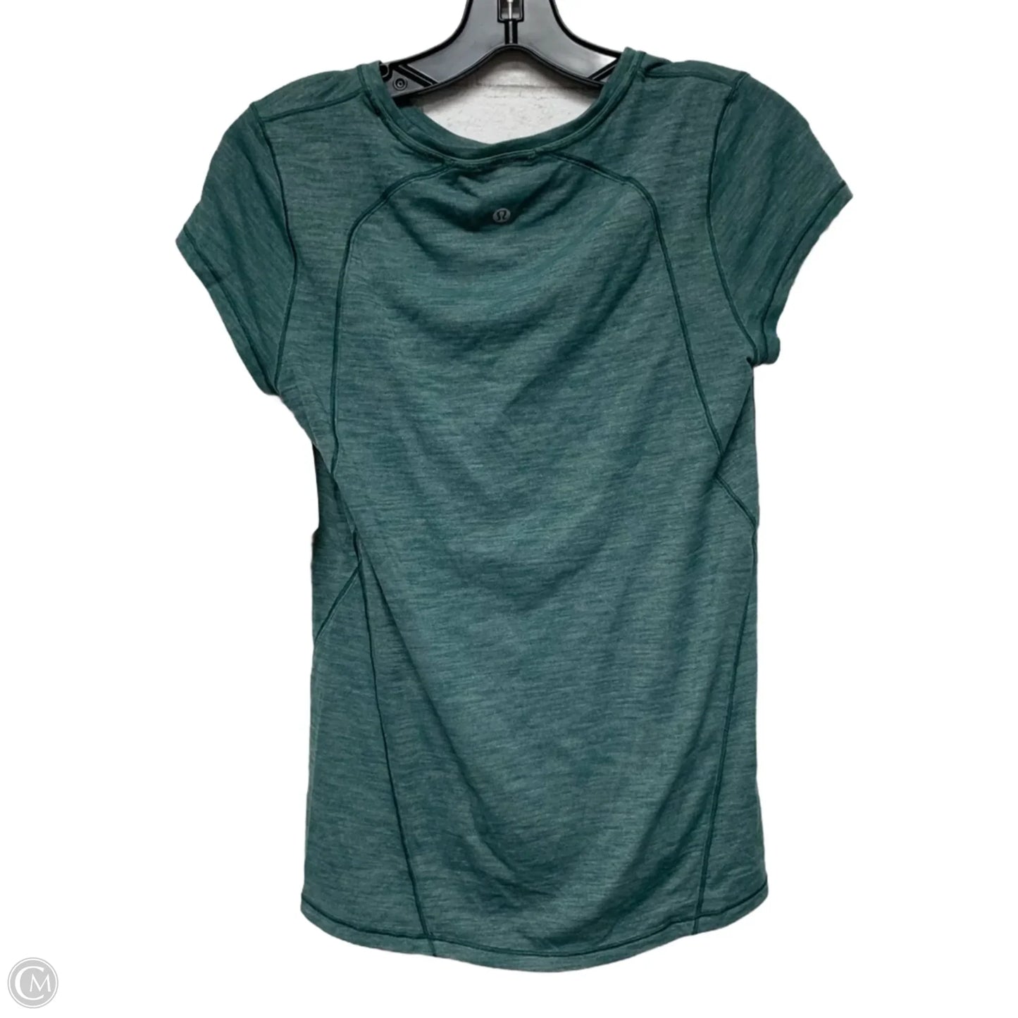 Athletic Top Short Sleeve By Lululemon In Green, Size: S