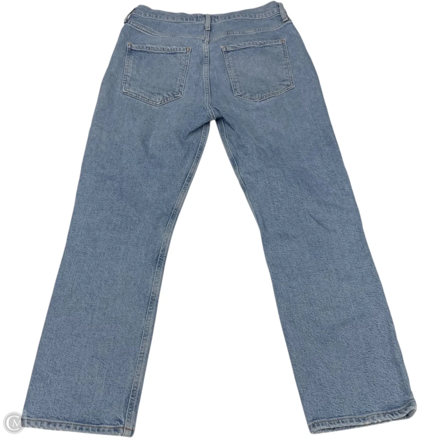 Jeans Straight By Agolde In Blue Denim, Size: 6
