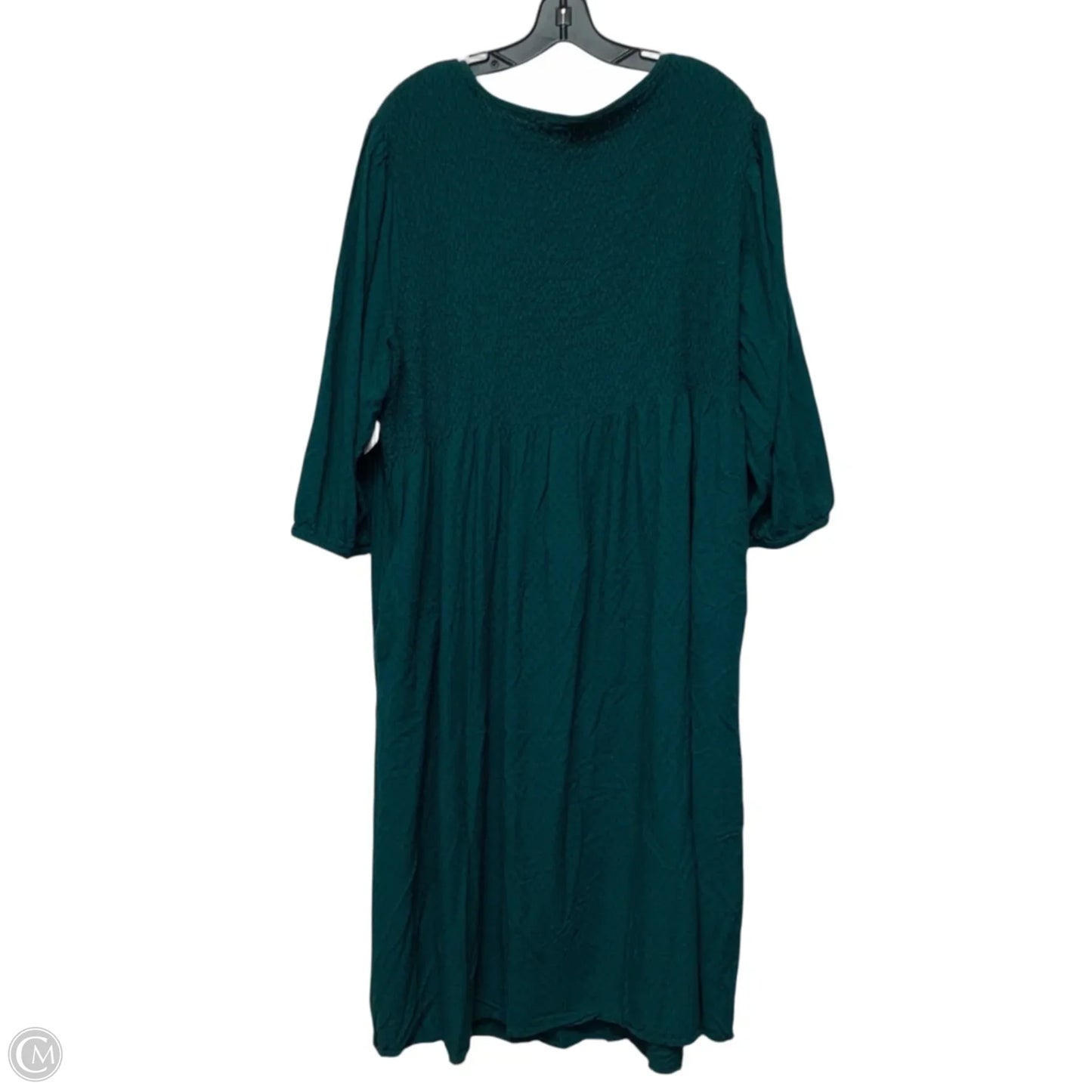 Dress Casual Maxi By Croft And Barrow In Green, Size: 3x