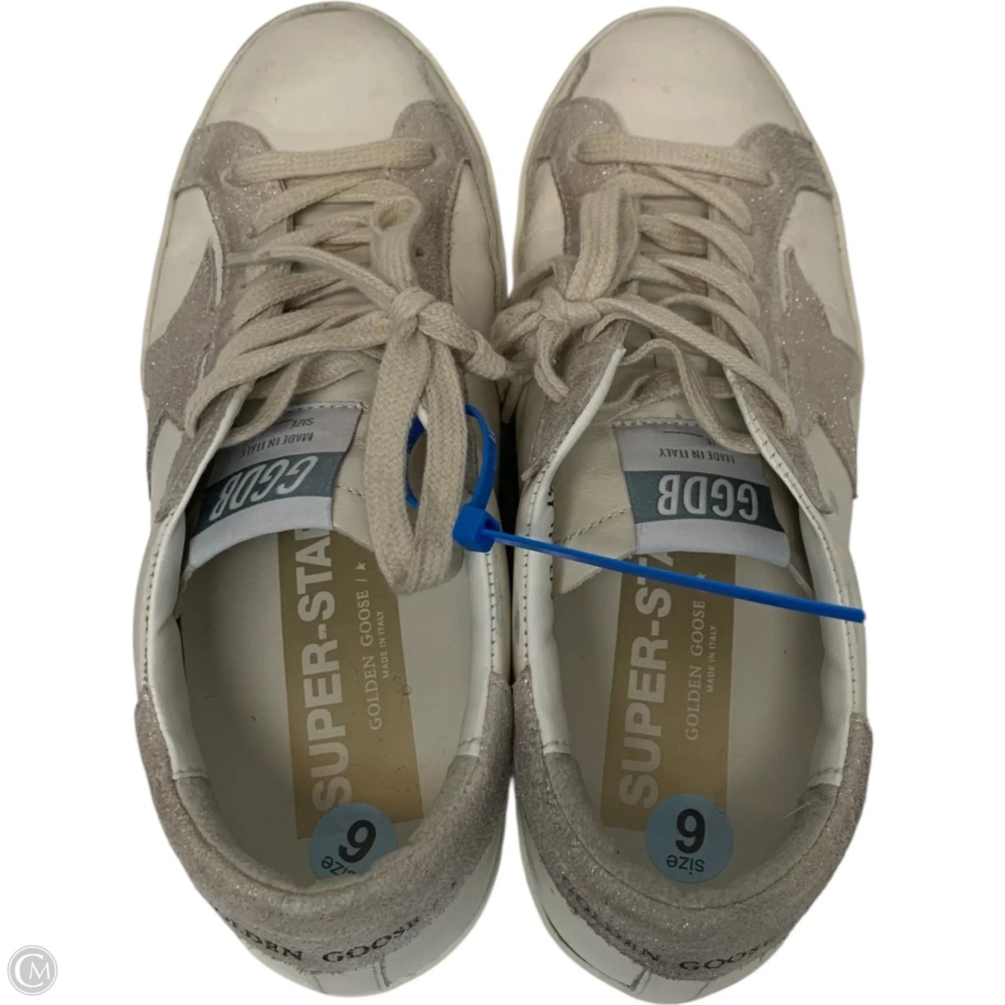 Shoes Luxury Designer By Golden Goose In Cream, Size: 6