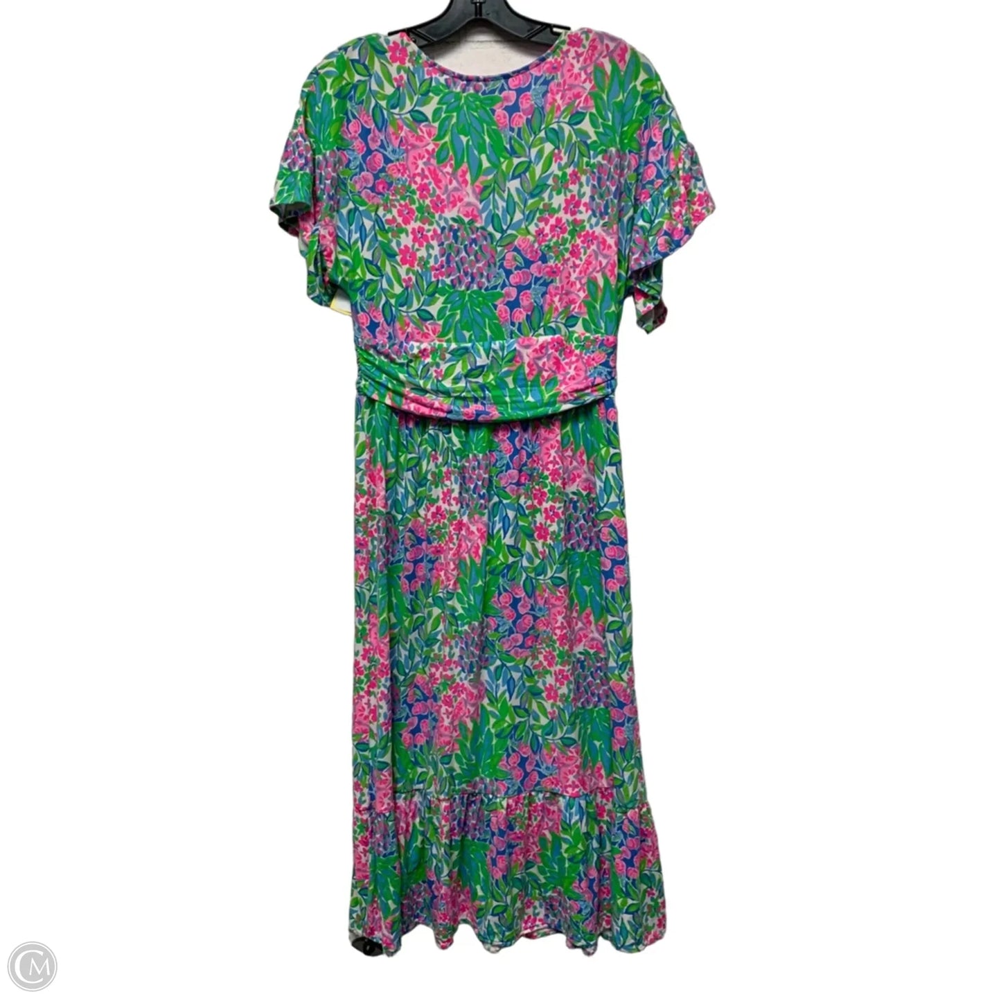 Dress Designer By Lilly Pulitzer In Green & Pink, Size: M