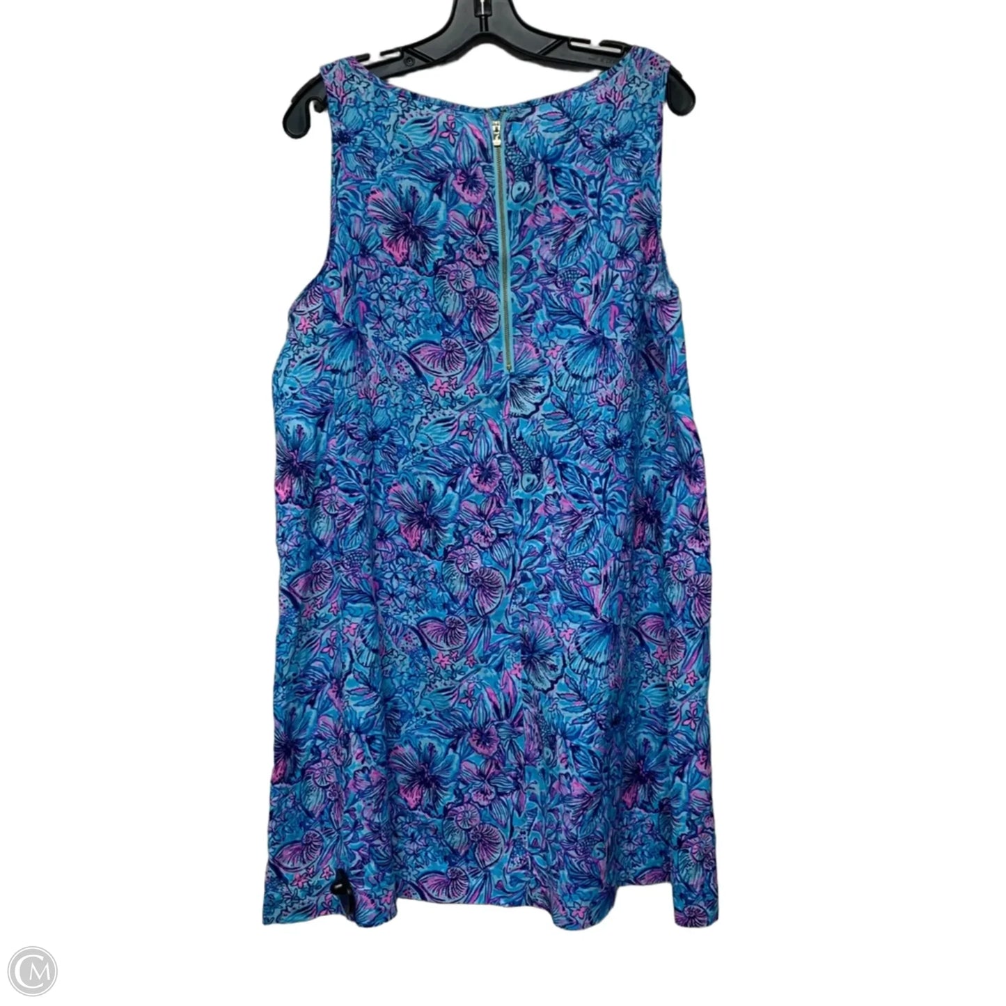 Dress Designer By Lilly Pulitzer In Blue & Purple, Size: L