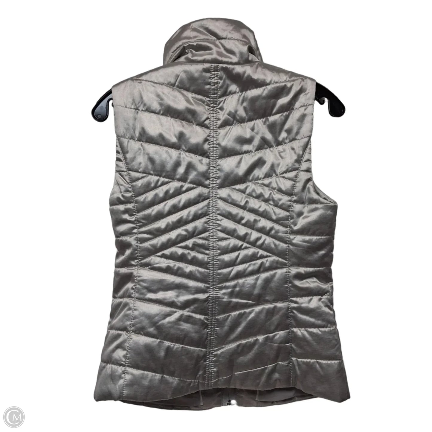 Vest Puffer & Quilted By White House Black Market In Silver, Size: Xxs