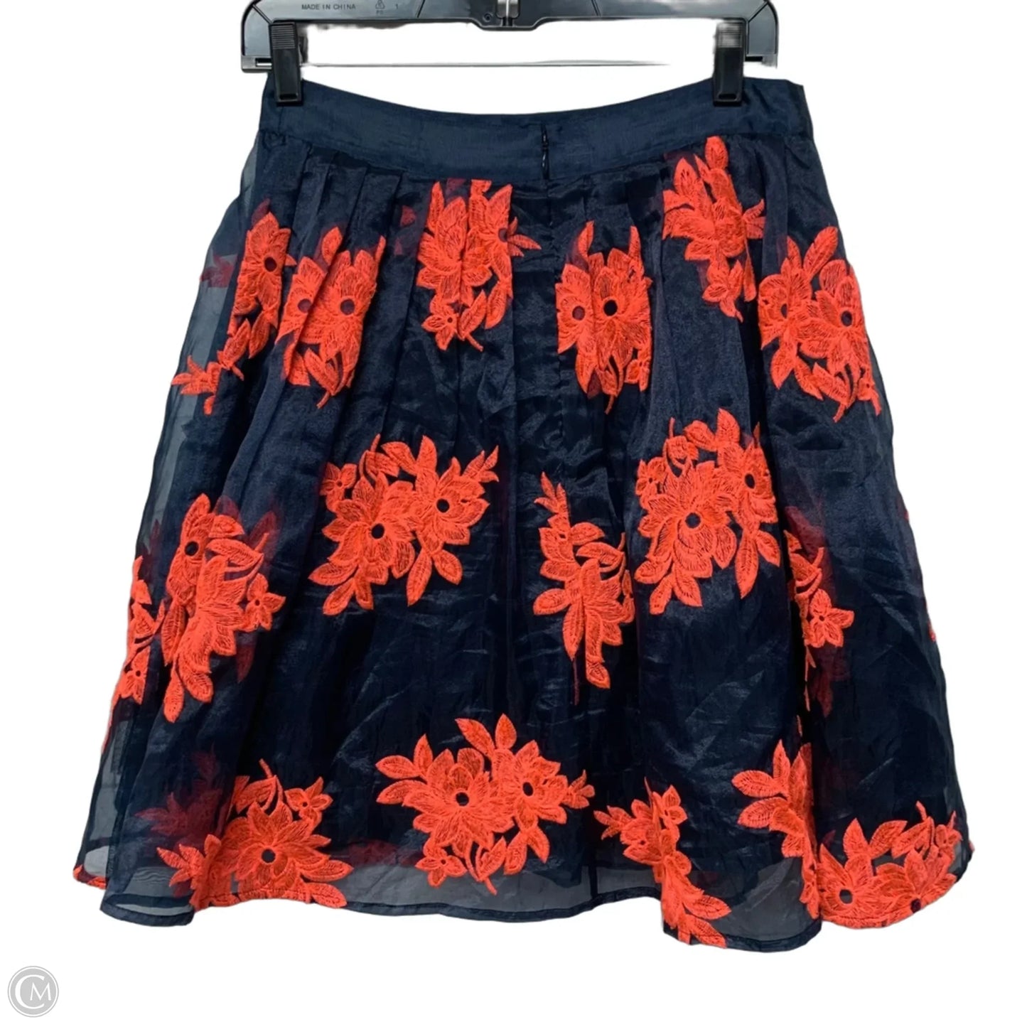 Skirt Mini & Short By Maeve In Blue & Orange, Size: S