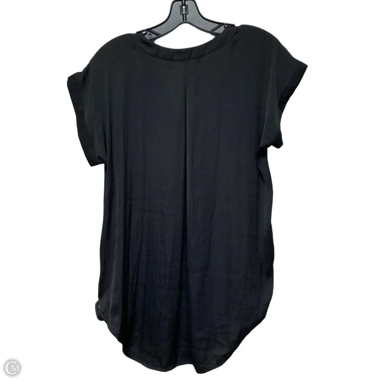 Top Short Sleeve Designer By Vera Wang In Black, Size: M