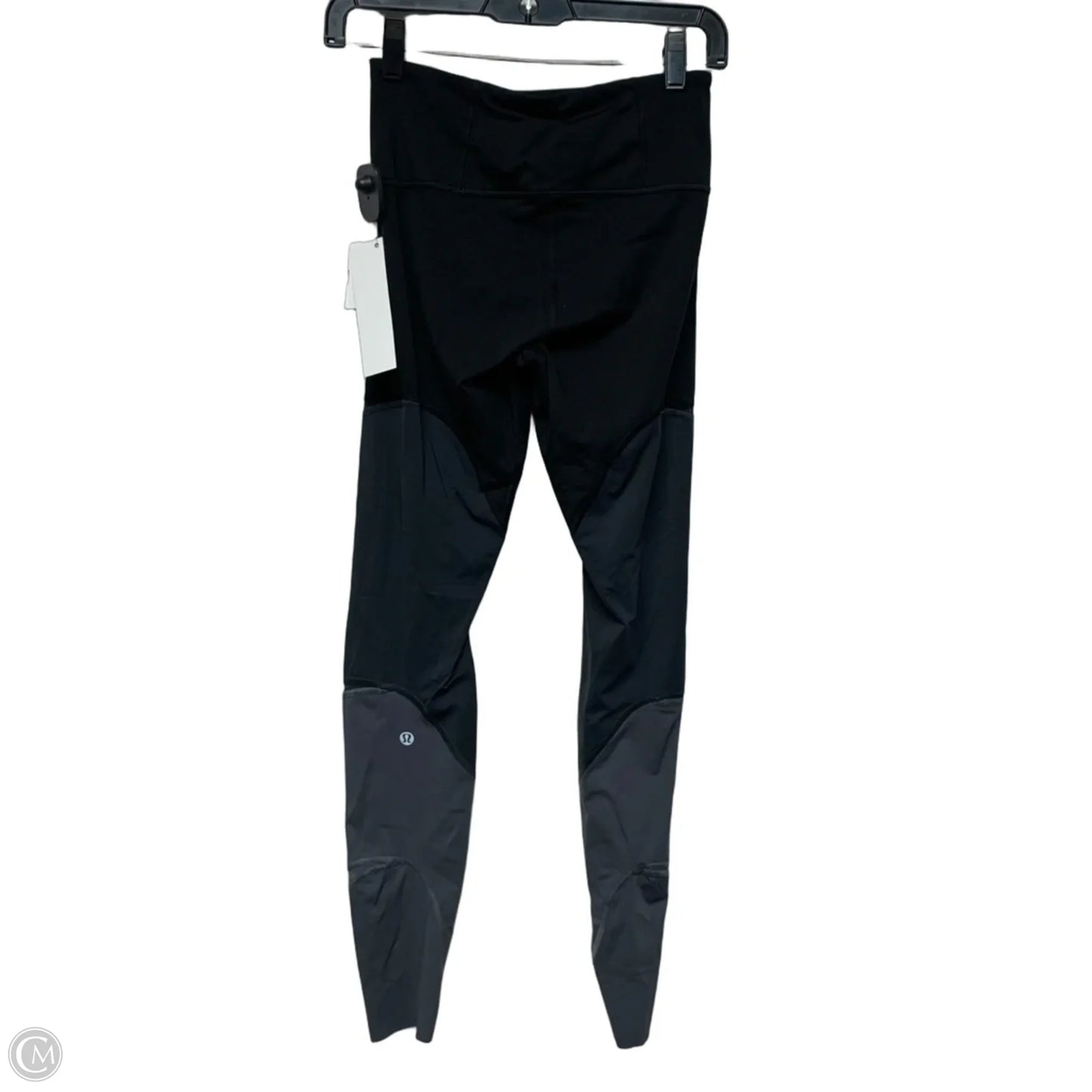 Athletic Leggings By Lululemon In Black & Grey, Size: S