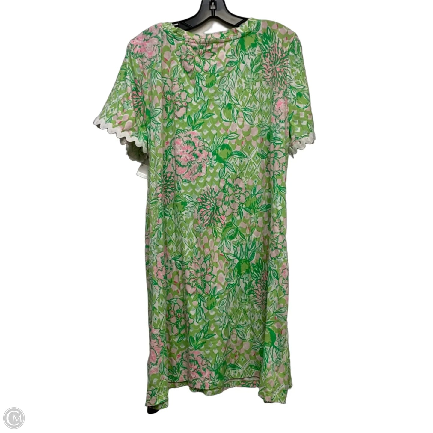 Dress Designer By Lilly Pulitzer In Green & Pink, Size: Xxl