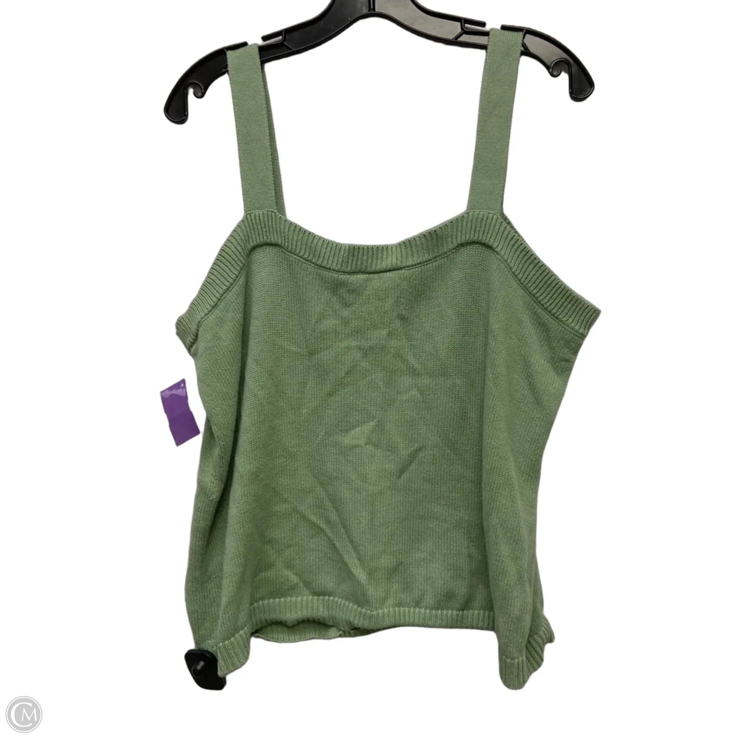 Top Sleeveless By Loft In Green, Size: Xl