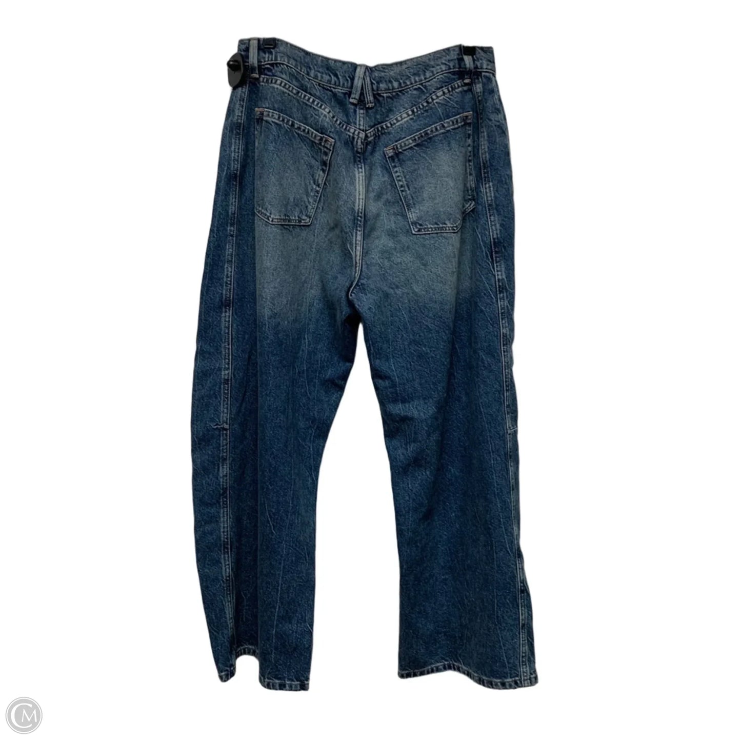 Jeans Wide Leg By Good American In Blue Denim, Size: 8