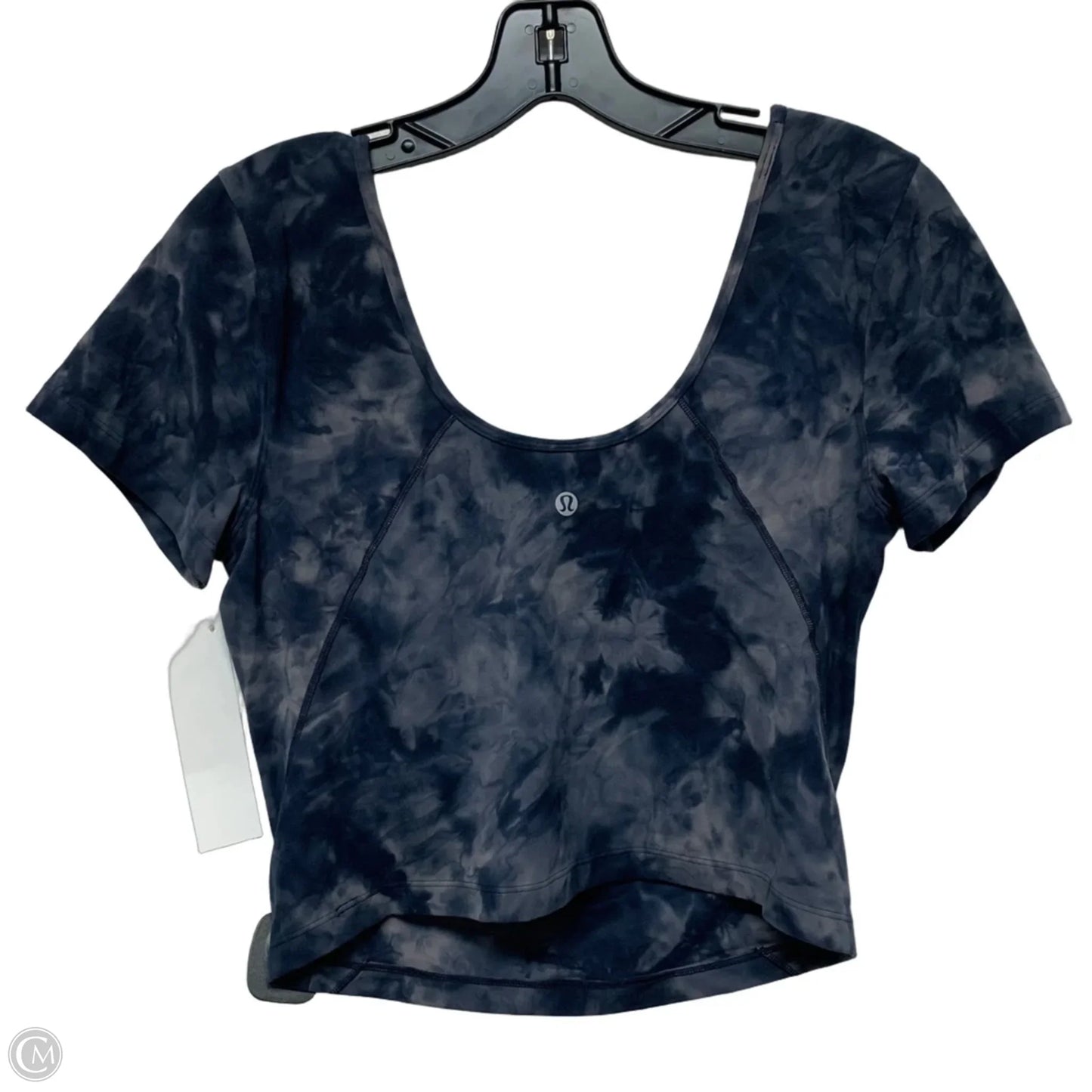 Athletic Top Short Sleeve By Lululemon In Blue, Size: M