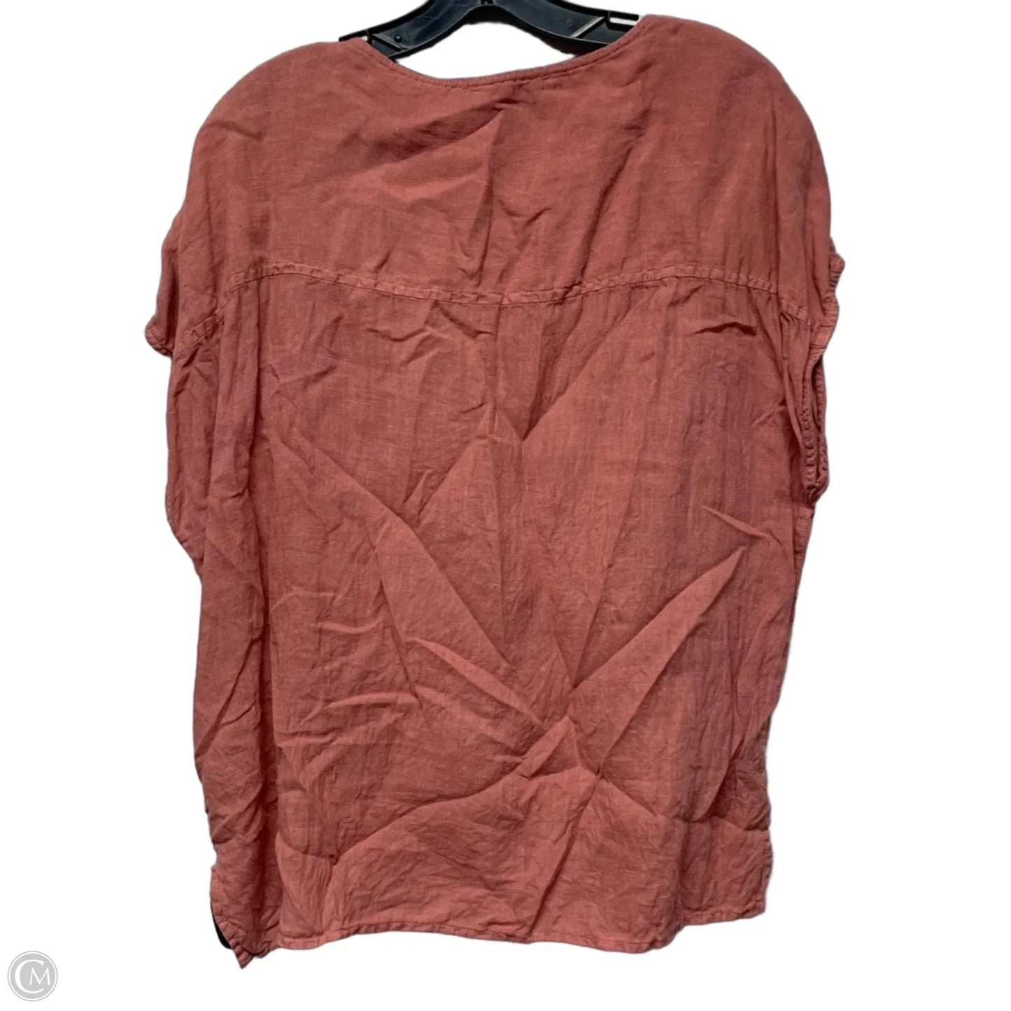 Top Short Sleeve By Tahari In Pink, Size: Xl