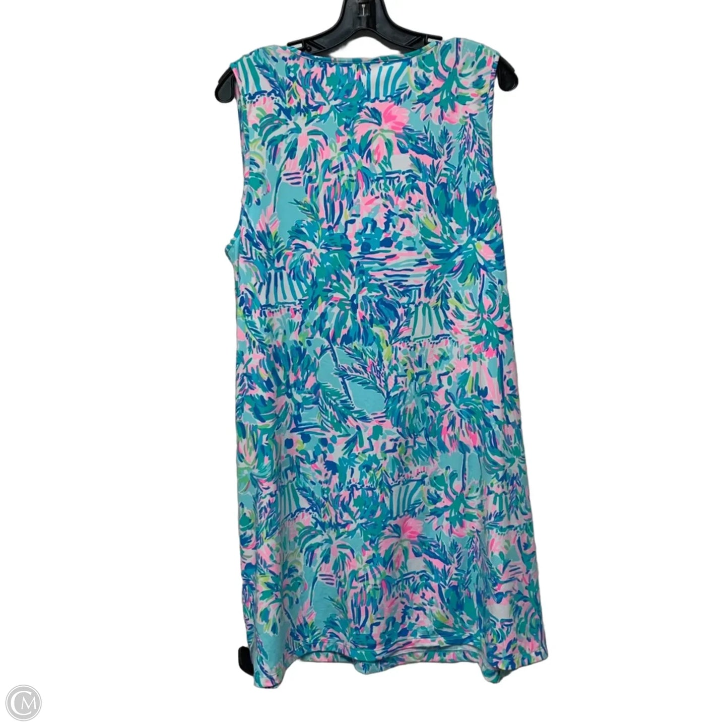 Dress Designer By Lilly Pulitzer In Blue & Pink, Size: Xl