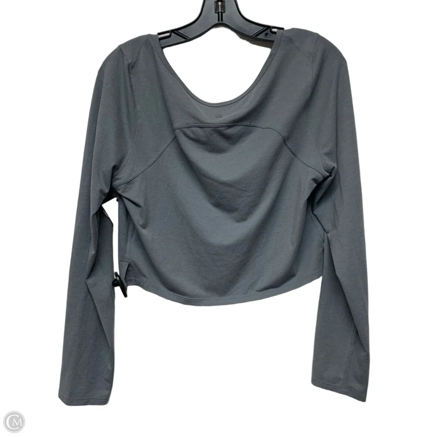 Athletic Top Long Sleeve By Lululemon In Grey, Size: M