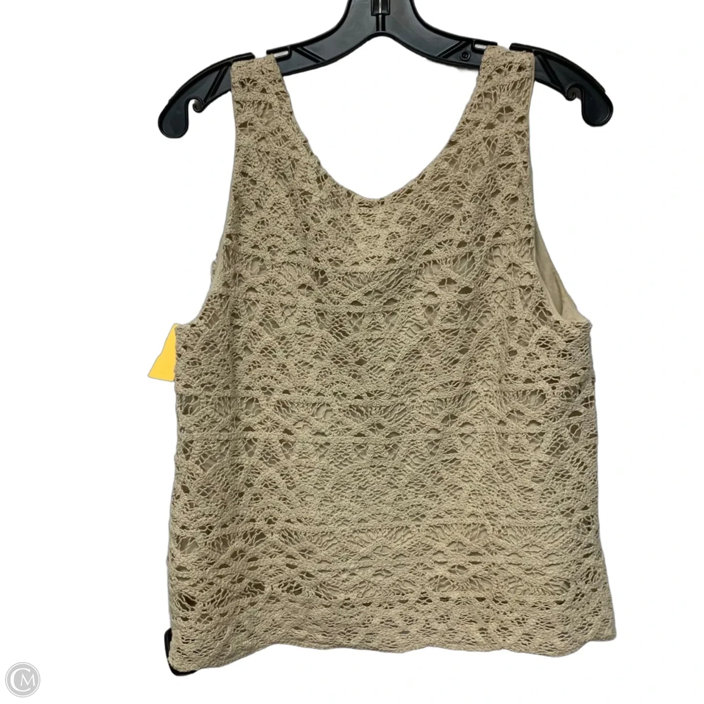 Top Sleeveless By Loft In Cream, Size: L