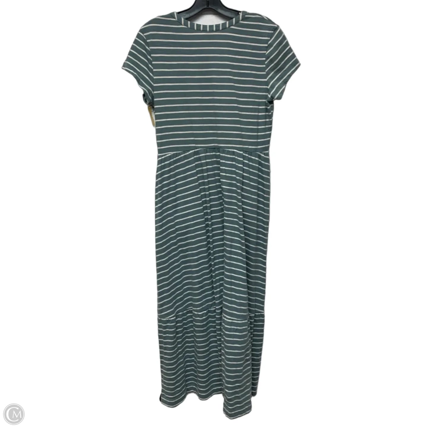 Dress Casual Maxi By Pact In Blue & White, Size: M